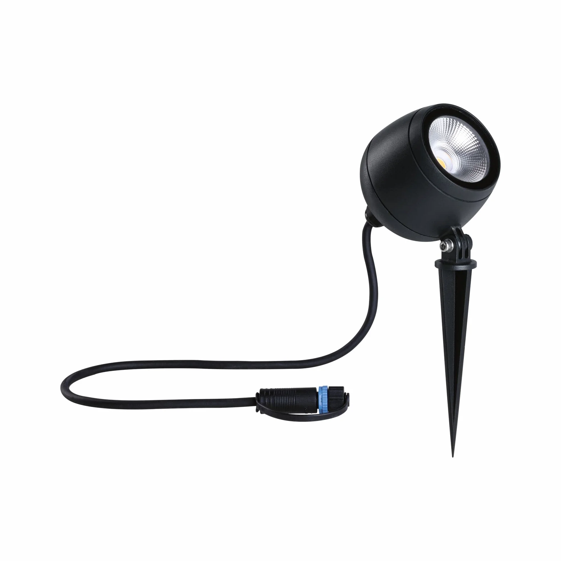 Paulmann 94774 Plug & Shine LED reflektor ogrodowy Kikolo IP65 7,2W 460lm możliwość ściemniania 261mm antracyt tw.szt./alu. 3000K oprawa zewnętrzna