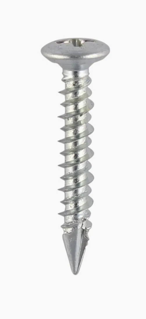 TIMco 109Z BZP śruba do okien z łbem stożkowym PCW 4,8 x 25 - cynk (pudełko 1000)