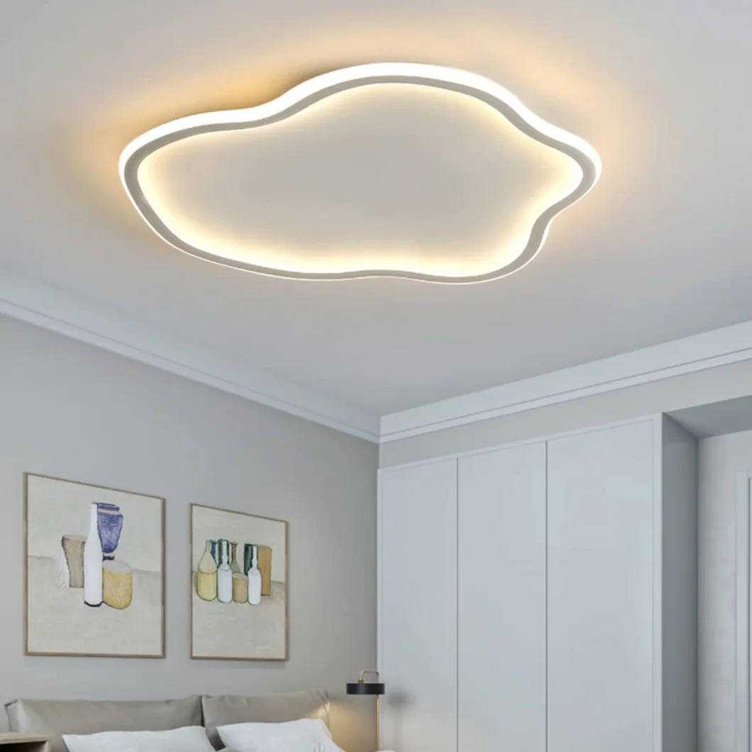 Lampa sufitowa LED Cloud Pojedynczy żyrandol, lampa sufitowa do pokoju dziecięcego, do sypialni, salonu, pokoju chłopca, dziewczynki, 50 W, bezstopniowe ściemnianie, 15,9 cala