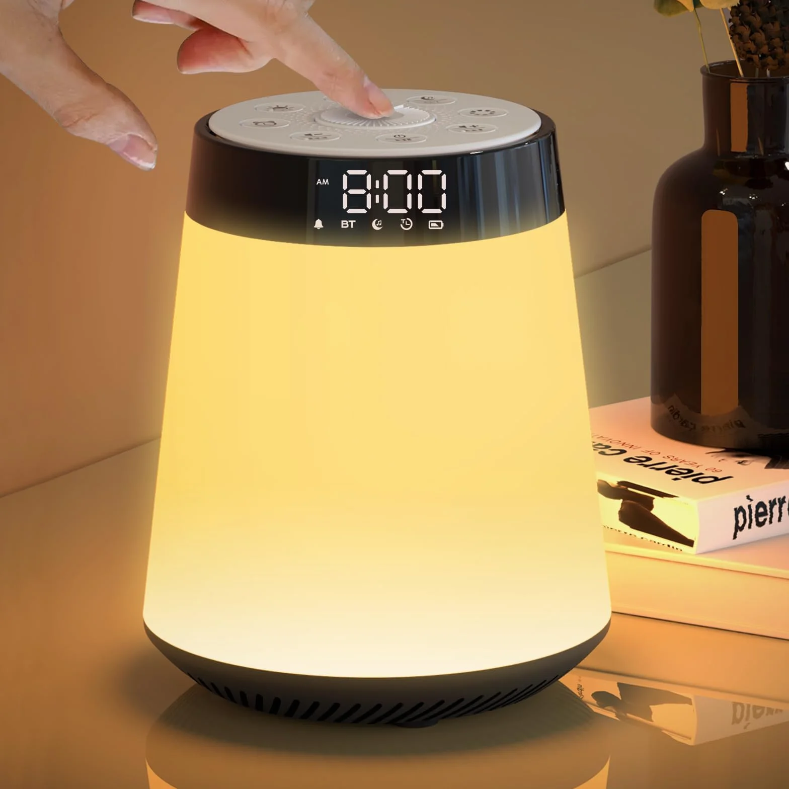 AFEXOA Lampa budzika wschodu słońca, symulacja świtu, naturalne światło