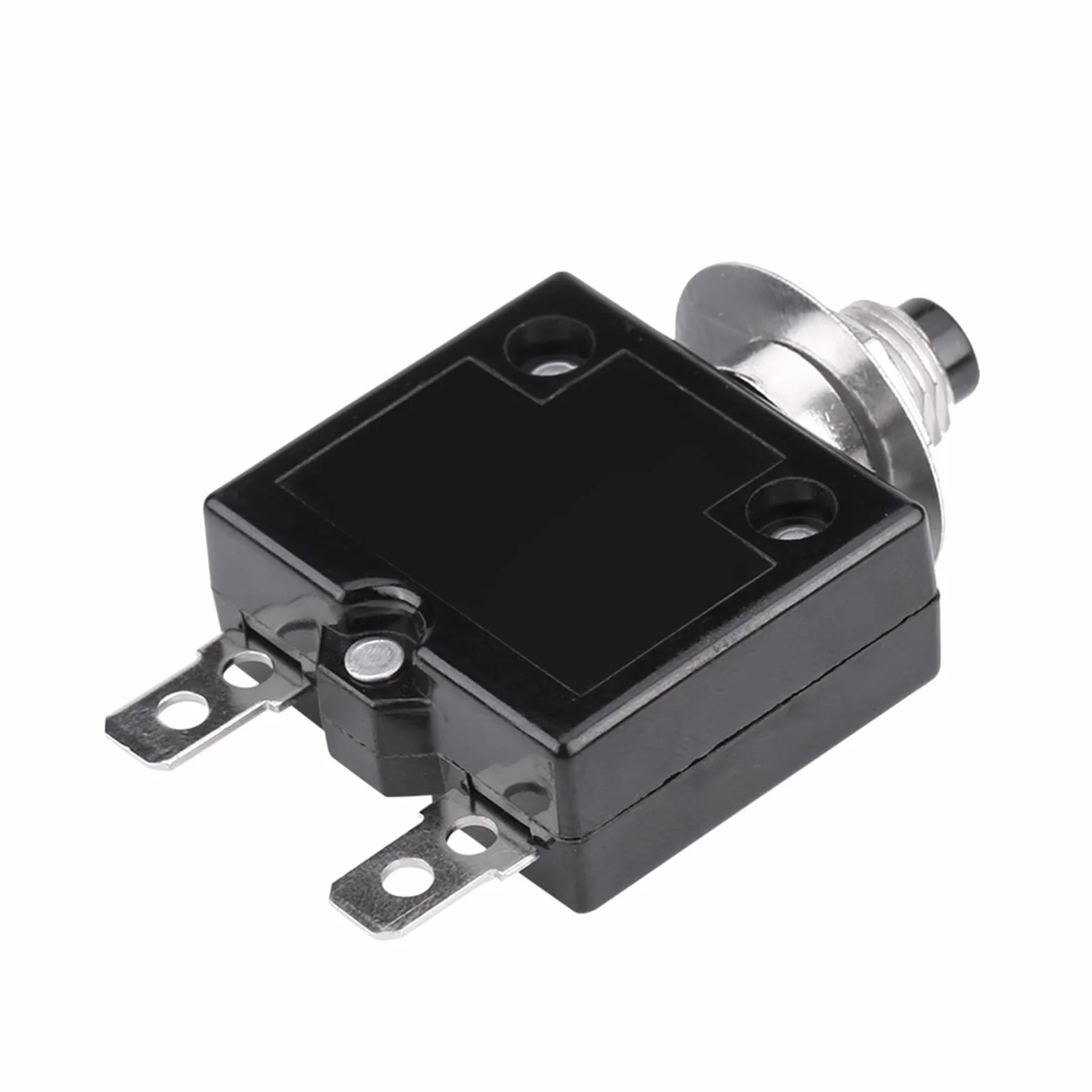 Cocoarm Wyłącznik Automatyczny, Reset Ręczny Termiczne Zabezpieczenie Przed Przeciążeniem 18 A Plastik Metal DC 50 V AC 125 250 V Kompaktowy Projekt Resetowania Wyzwalacza dla Miniładowarki 7600 (18A)