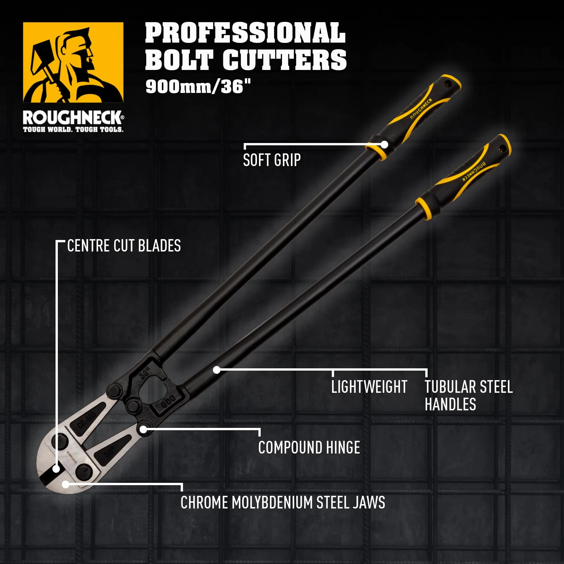 Roughneck ROU39136 profesjonalne frezy do śrub, czarne