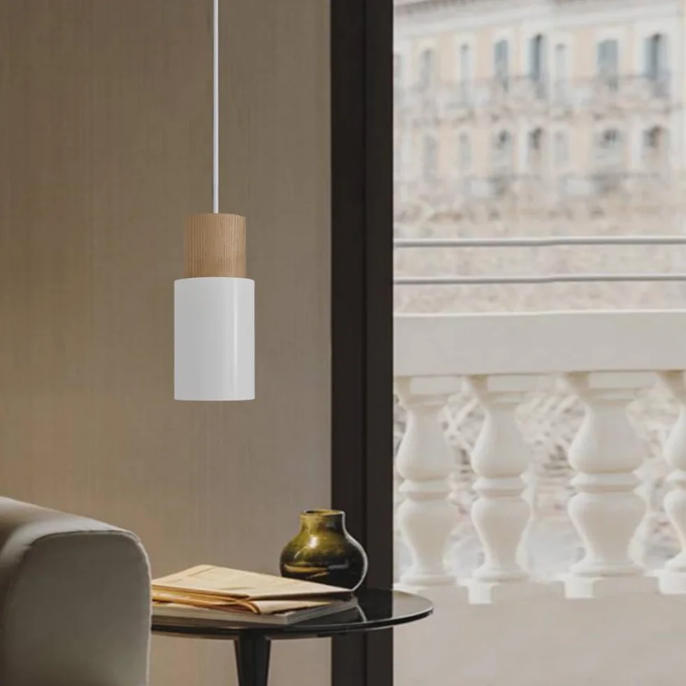 1-punktowa lampa wisząca w stylu vintage, biała, z regulacją wysokości, wyspa kuchenna, przemysłowa, lampa wisząca, E27, 1,2 m, do kuchni, jadalni, sypialni, salonu, baru (bez żarówki)