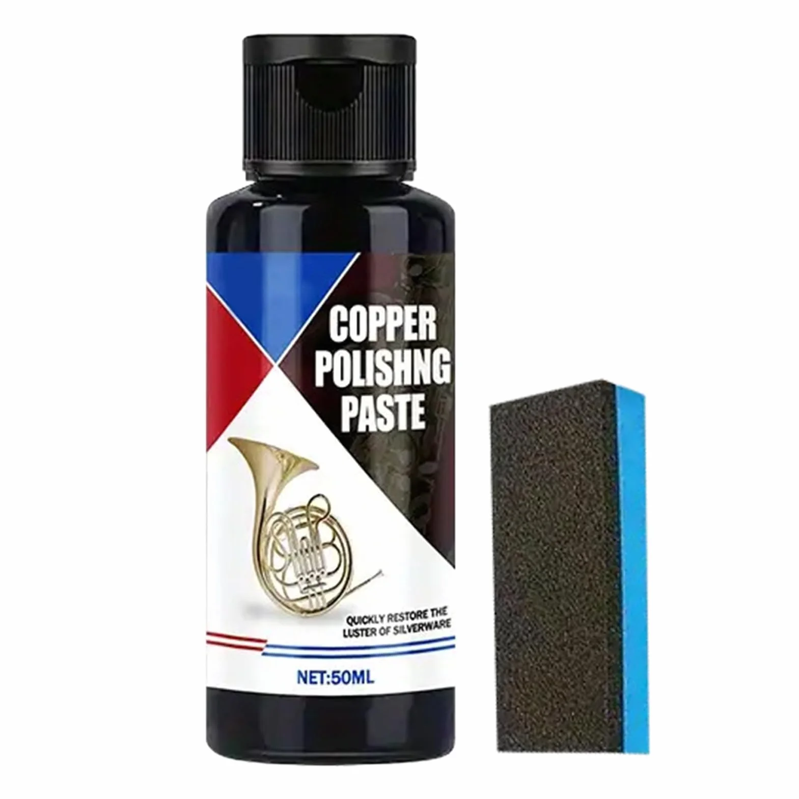 Środek czyszczący do mosiądzu – środek do czyszczenia miedzi - 50 ml środek czyszczący do czyszczenia bez zarysowań do urządzeń chromowanych, zegarek, stal nierdzewna, aluminium