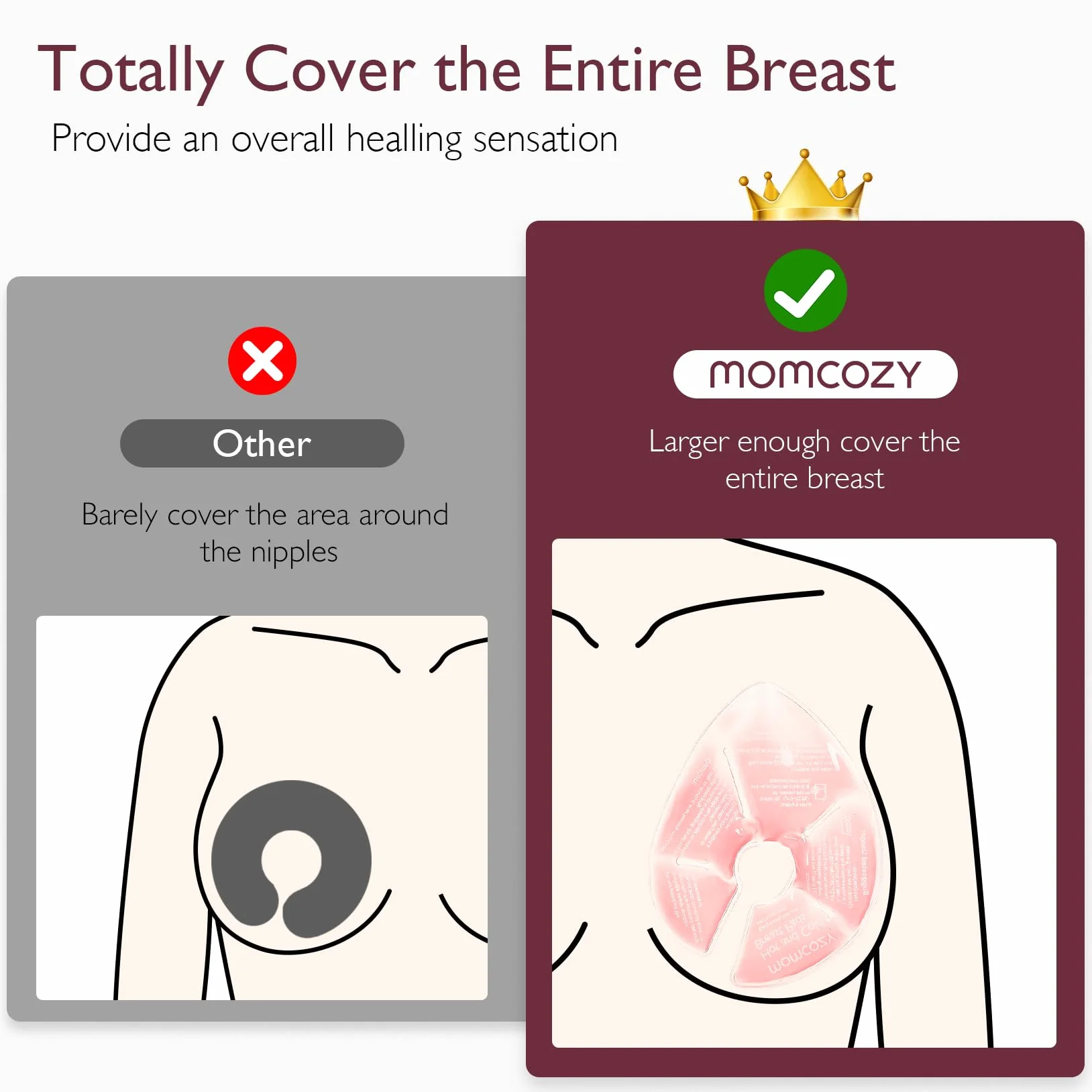 Momcozy Podkładki rozgrzewające i chłodzące do karmienia piersią