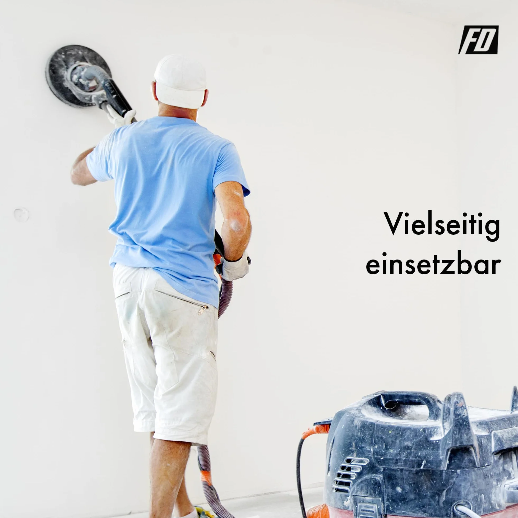 Profesjonalne tarcze szlifierskie │ żółte │ 25 sztuk │ Ø 225 mm │ po 5 x ziarnistość 60/80/120/180/220 │ do szlifierek z długą szyją │ samoprzylepne │ arkusze szlifierskie │ talerze szlifierskie │ marki FD-Workstuff