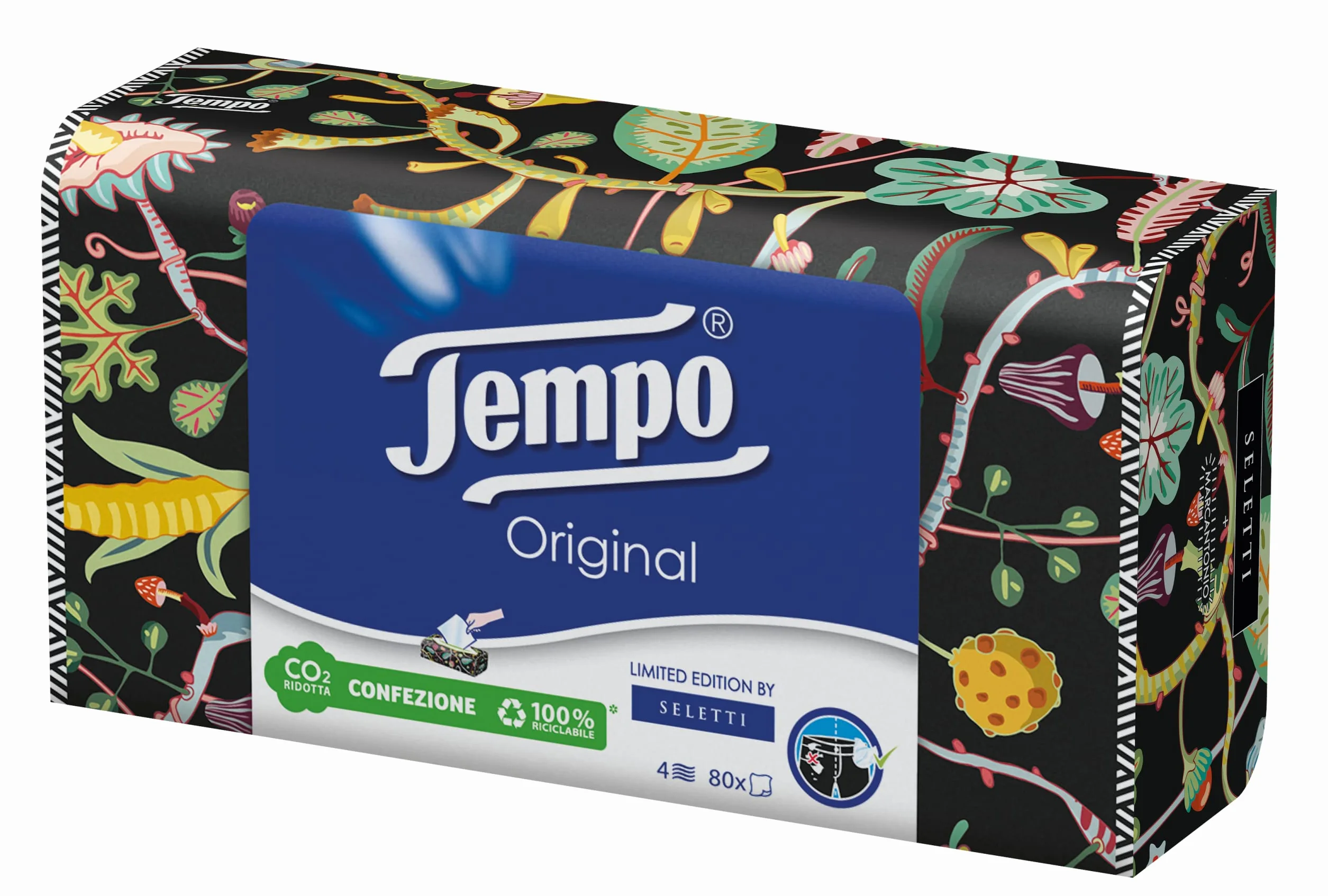 Tempo Original 837040 Chusteczki, Biały, 3 x 80 szt.