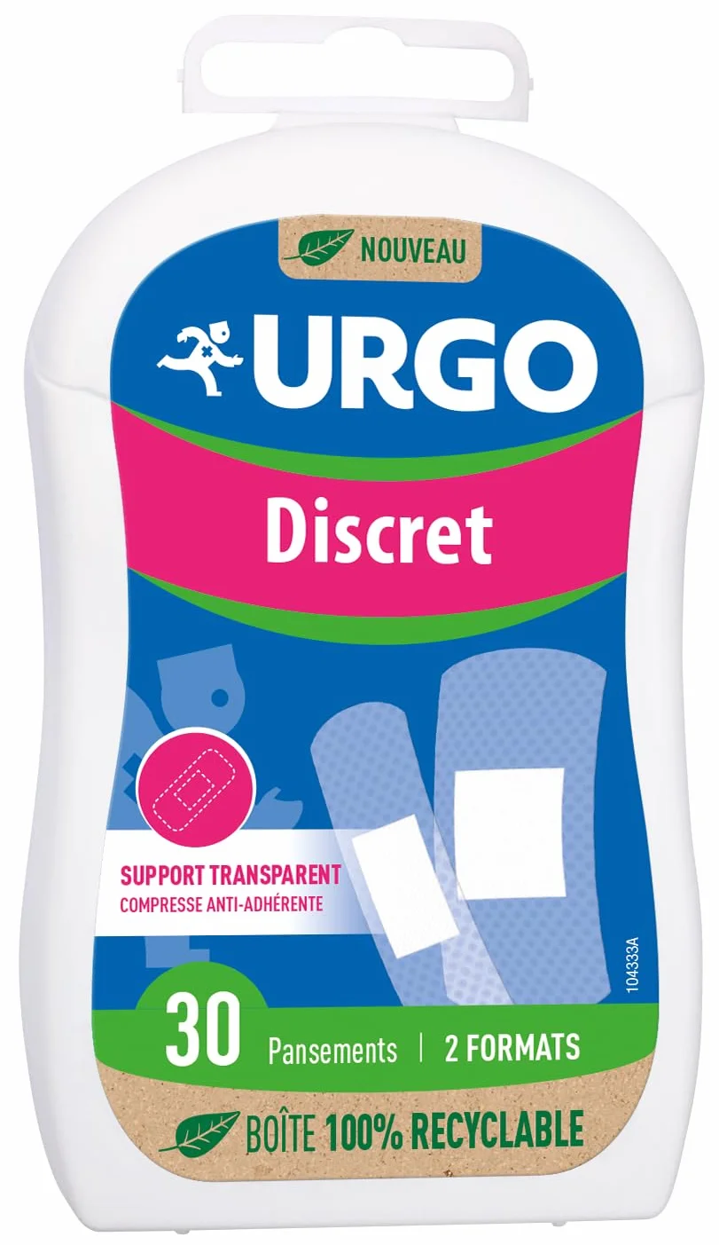 Urgo Dyskretne plastry przezroczyste ultracienkie 2 rozmiary 30 sztuk