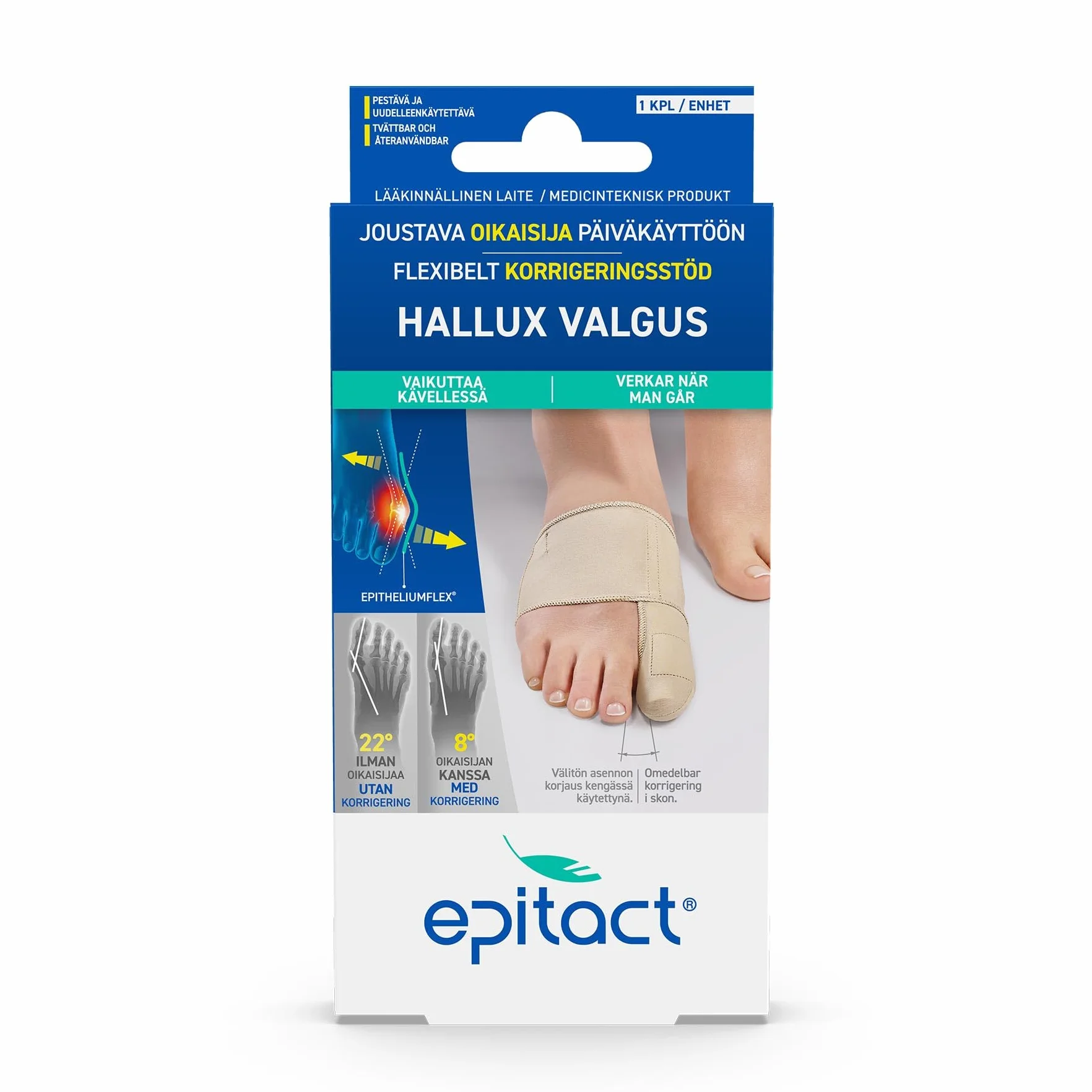 Epitact Hallus Valgus halgus orteza korygująca – rozmiar: M