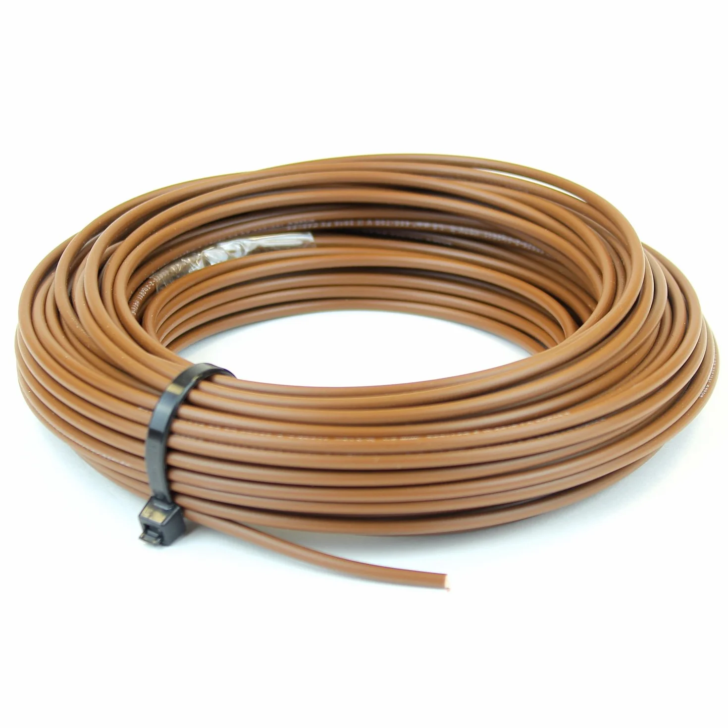 6 mm kabel kablowy jednożyłowy 6491X brązowy neutralny - długość cięcia 45 metrów