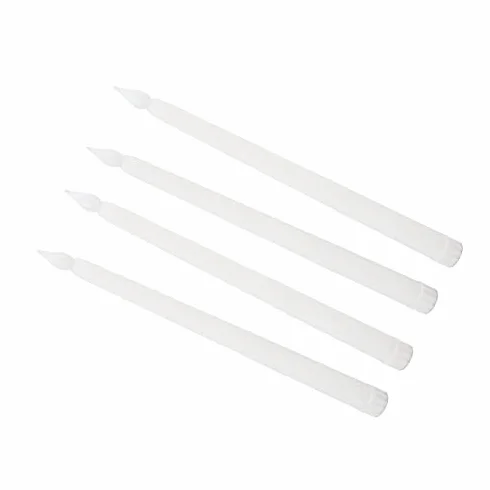 Świece LED 13 szt. Świece LED Bezdymne Bezpłomieniowe Bezpieczne, Przyjazne dla środowiska Ciepłe światło Elektryczna świeca Stożkowa LED (WHITE)