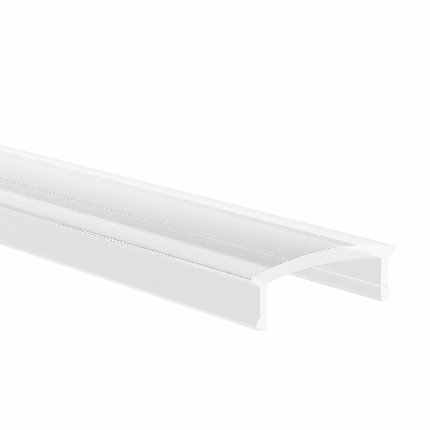 Anodowany profil aluminiowy LED, 150 cm, profil do zabudowy, przezroczysta osłona, do taśm LED 16 mm, kompatybilny z Philips Hue, 1,5 m, Ems