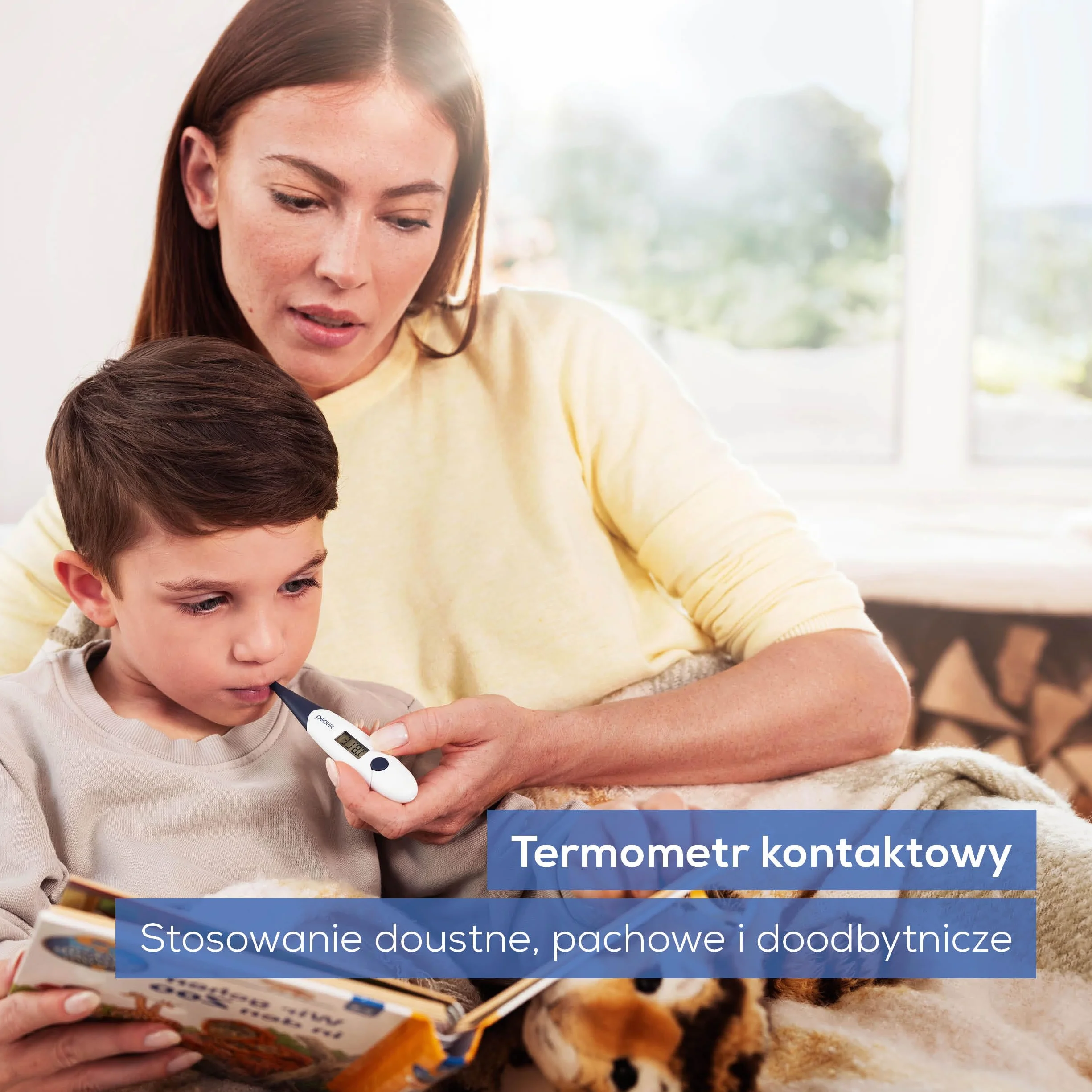 Beurer FT 17 cyfrowy termometr kliniczny, termometr z giętką końcówką pomiarową do pomiaru w jamie ustnej, w odbycie i pod pachą, wynik pomiaru w ciągu 10 sekund, wskaźnik temperatury, biały