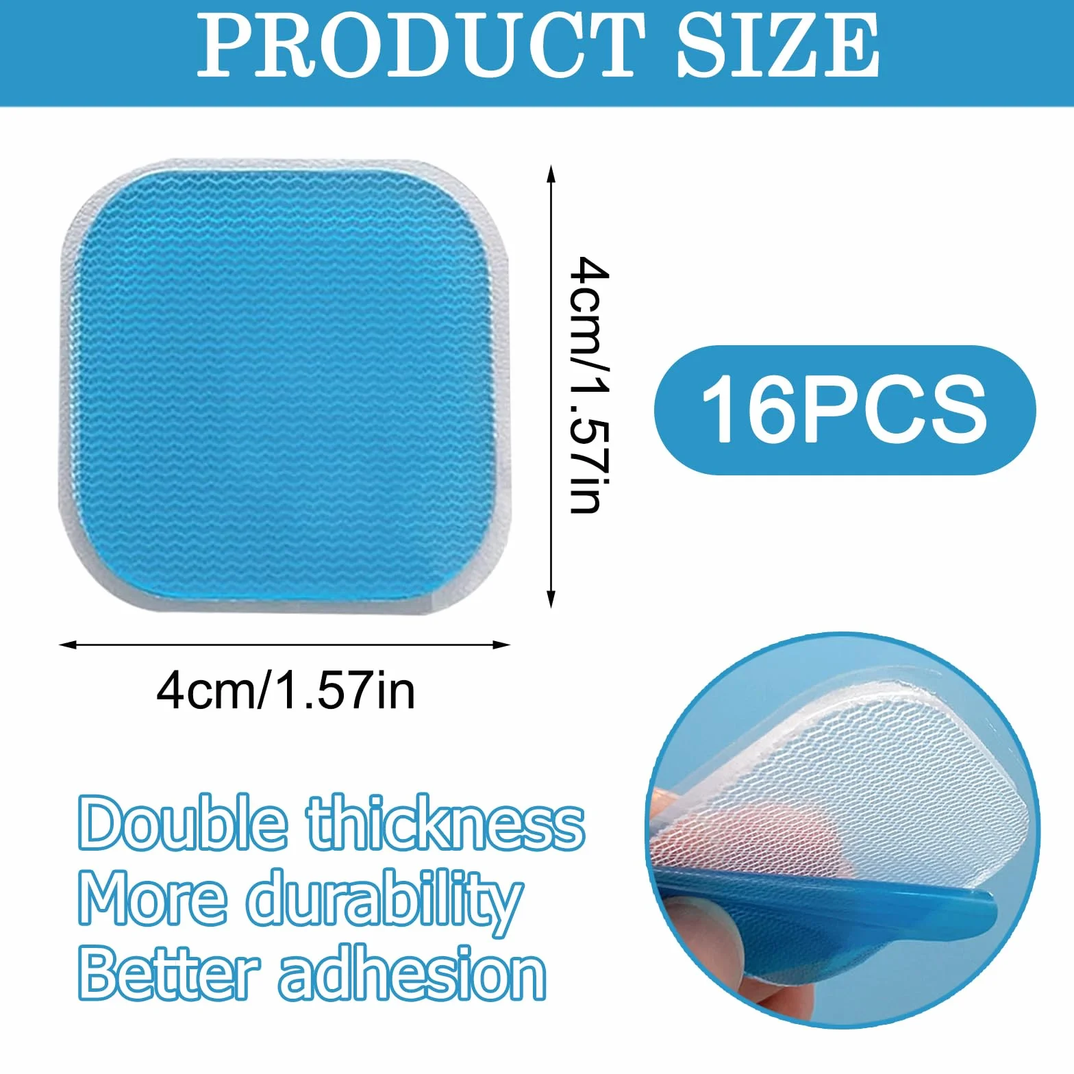 Beurer EM 59 żelowe podkładki zamienne 4 zestawy (16 sztuk) 45 x 45 mm