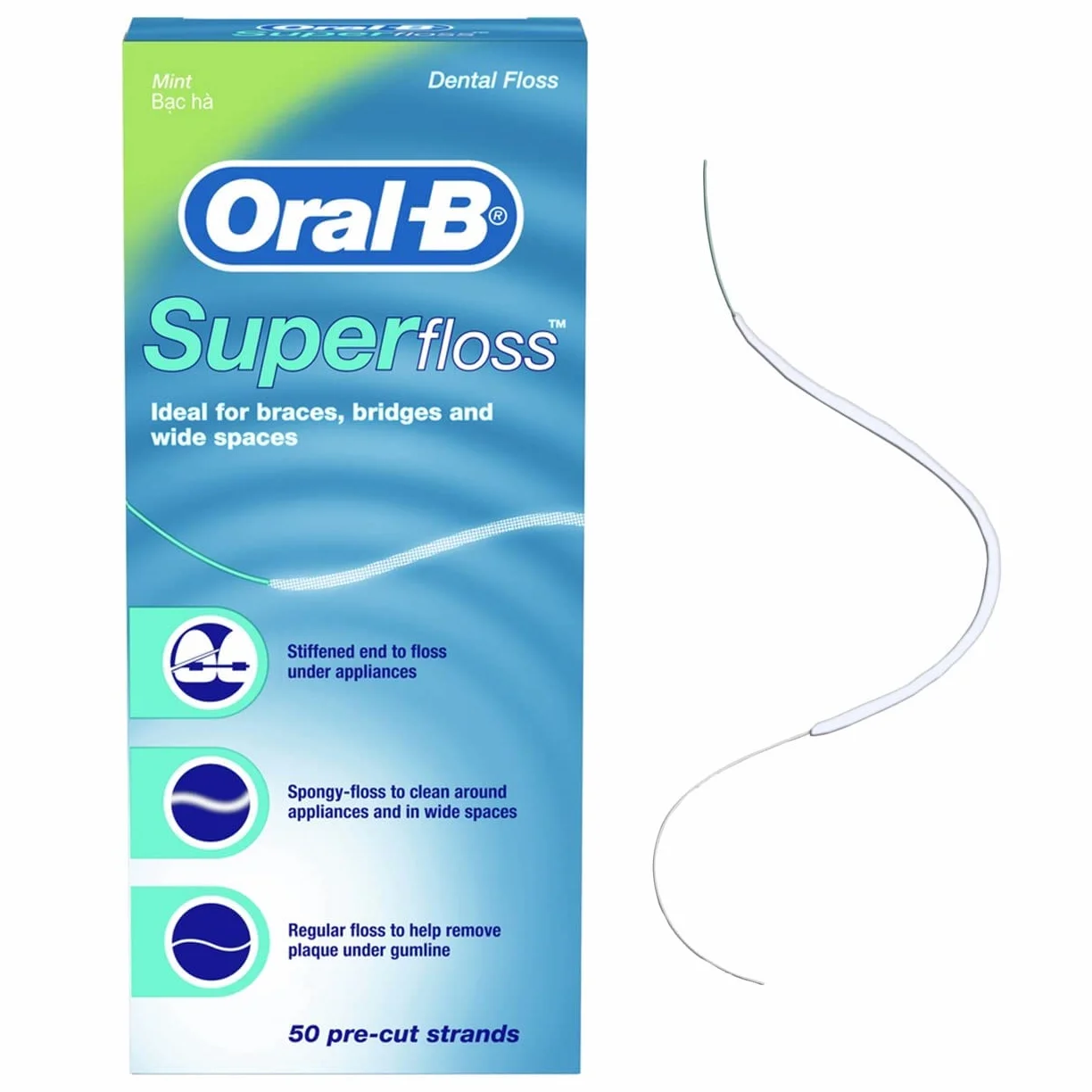 Oral-B Superfloss nić dentystyczna, bezsmakowa