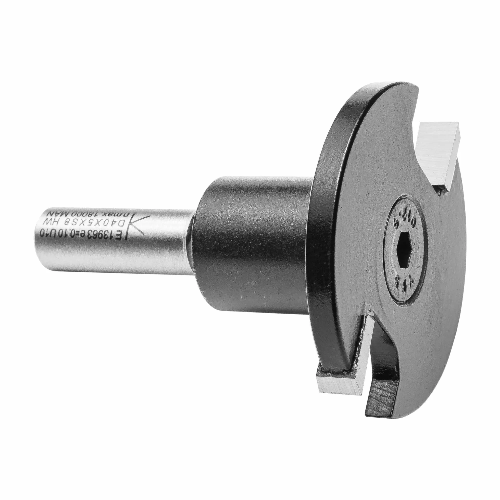 ENT 13963 Frez boczny w wegliku, trzpien (S) 8 mm, srednica (D) 40 mm, NL 5 mm, GL 50 mm, montowany na trzpieniu mocujacym