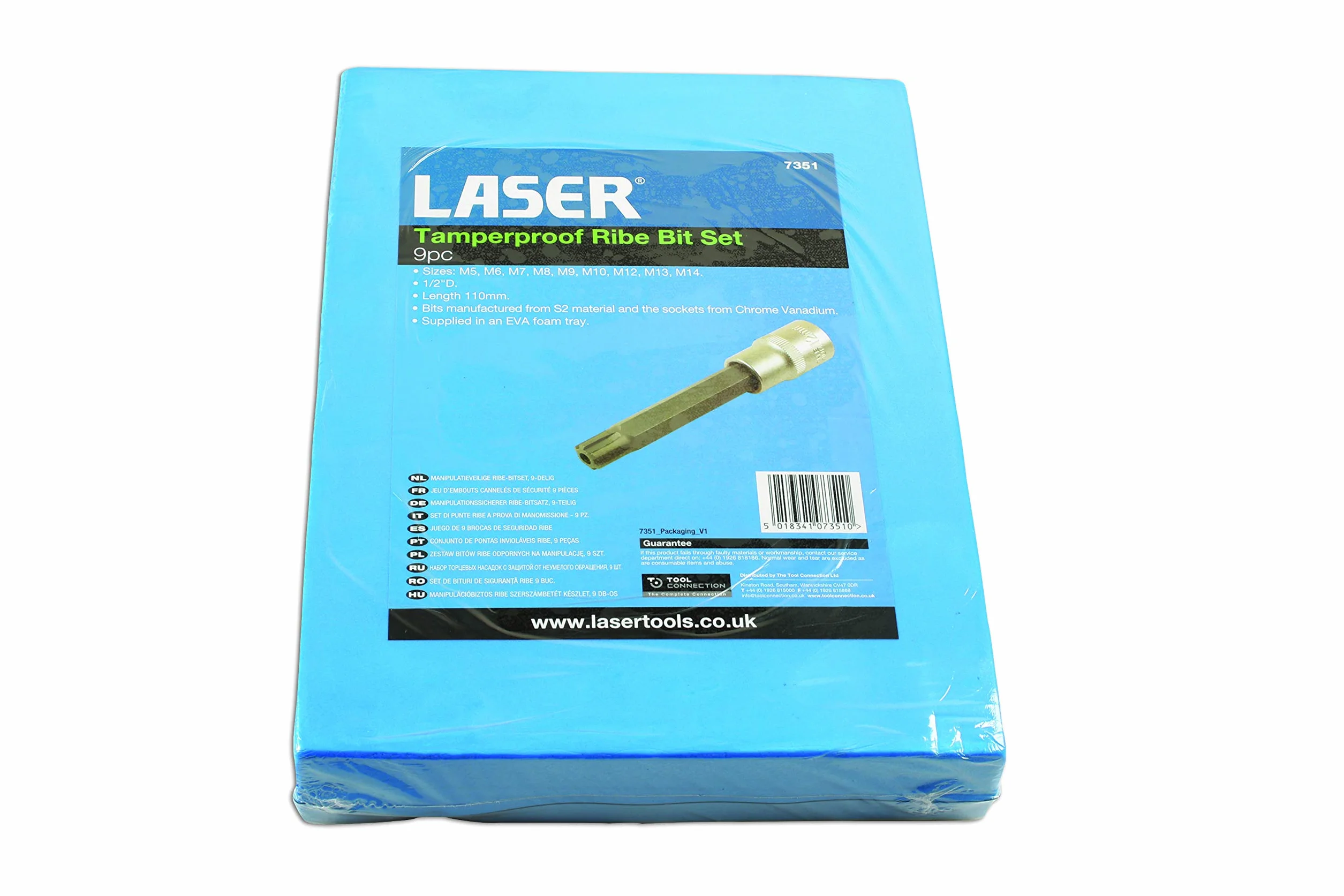 Laser 7351 odporny na manipulacje zestaw wierteł