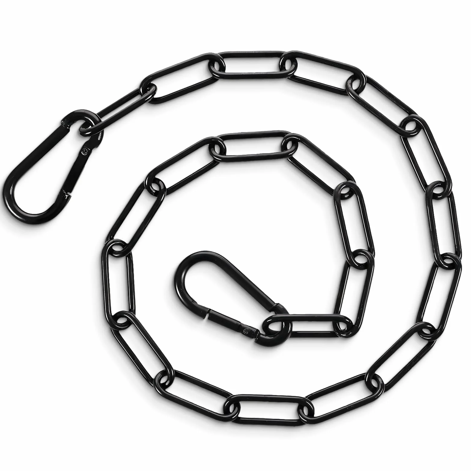 60 cm łańcuch czarny, stalowy łańcuch, łańcuch ze stali nierdzewnej, czarny łańcuch, łańcuch ogniwowy, łańcuch z torkiem, zamek do łańcucha, ogniwo toru, łącznik toru z karabińczykiem, okrągły