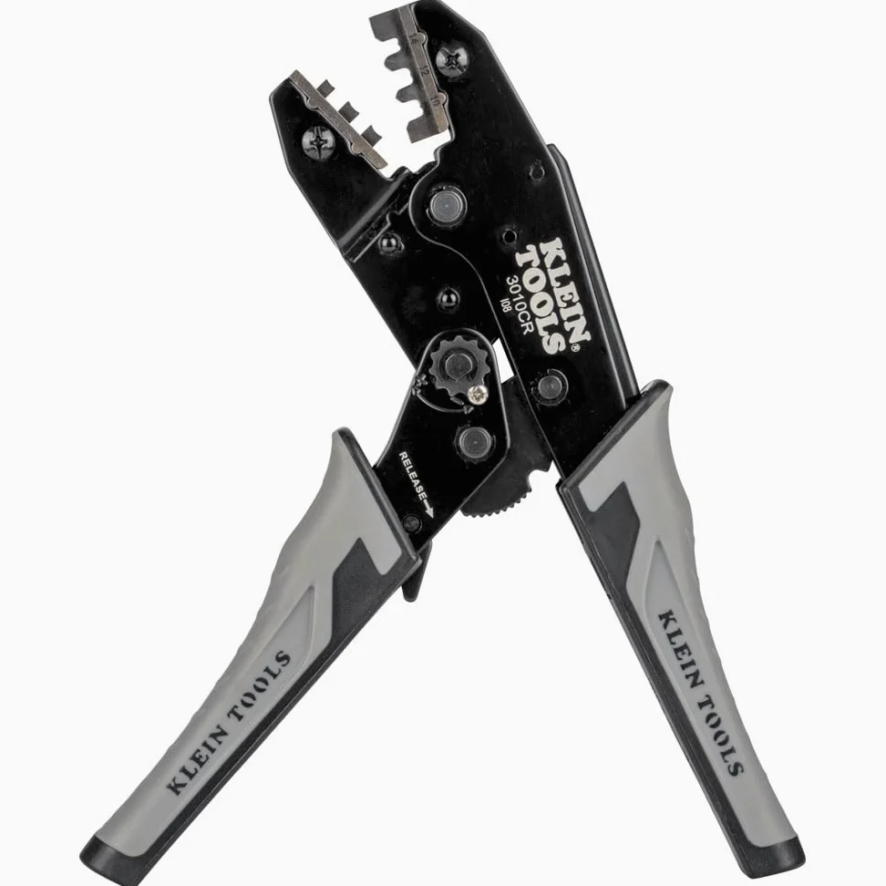 Klein Tools 3010CR MC4 Solarna zaciskarka zapadkowa do 10-14 AWG skrętki miedziane złącza PV