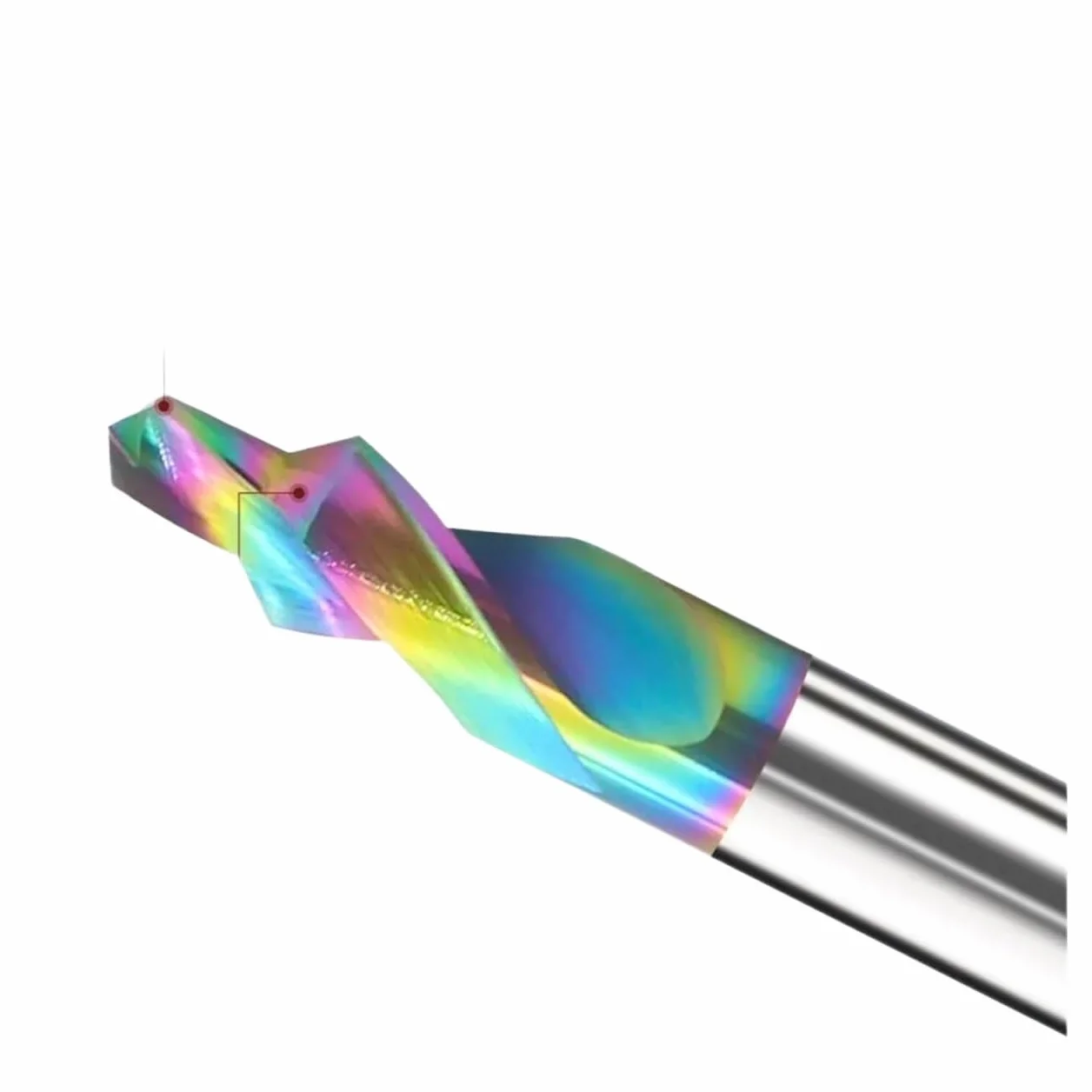 1 szt. Wiertło stopniowe 90 stopni 180 CNC Precyzyjne narzędzia do wiercenia z węglika spiekanego Otwór na śrubę z powłoką DLC(M5 (d5.5) x180Deg.)