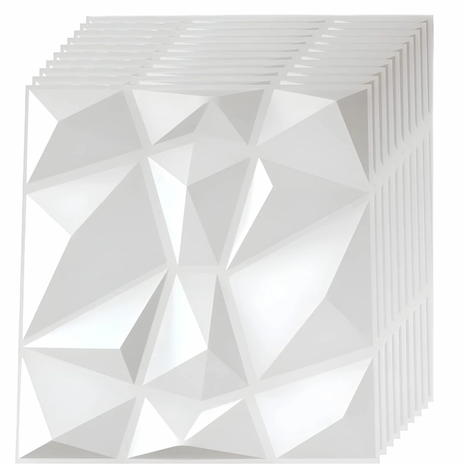 LeapBeast Panele ścienne 3D, panele, materiał polistyrenowy, 30 x 30 cm, nieodkształcalny, wodoodporny, odporny na wysokie temperatury, płyty ścienne PCW, do TV, do pokoju gamingowego (S150)