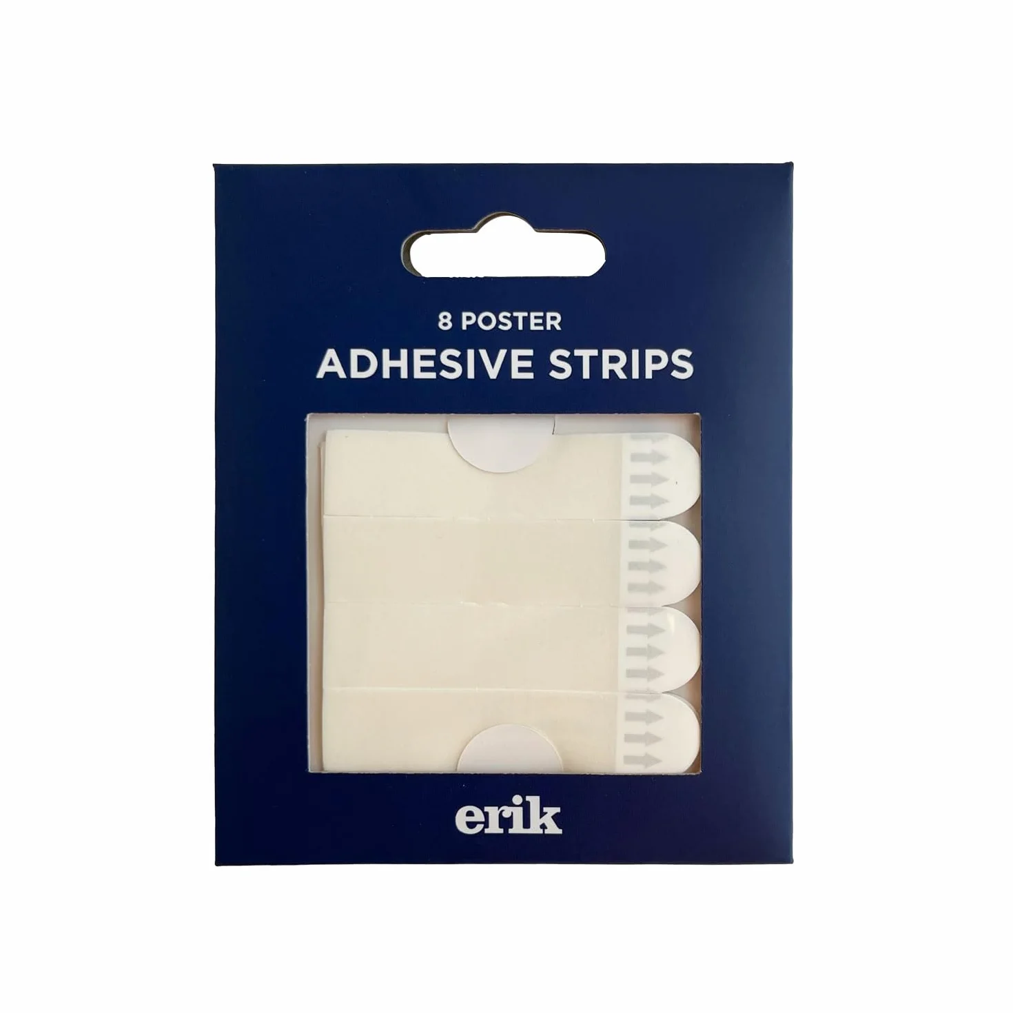 Grupo Erik Poster Adhesive Strips - 8 pcs Wall Adhesive Strips, Adhesive Tape, Self Adhesive Pads, Double Sided Tape, Wall Hanging Strips, Poster Hangers, Poster Strips, Poster Tape