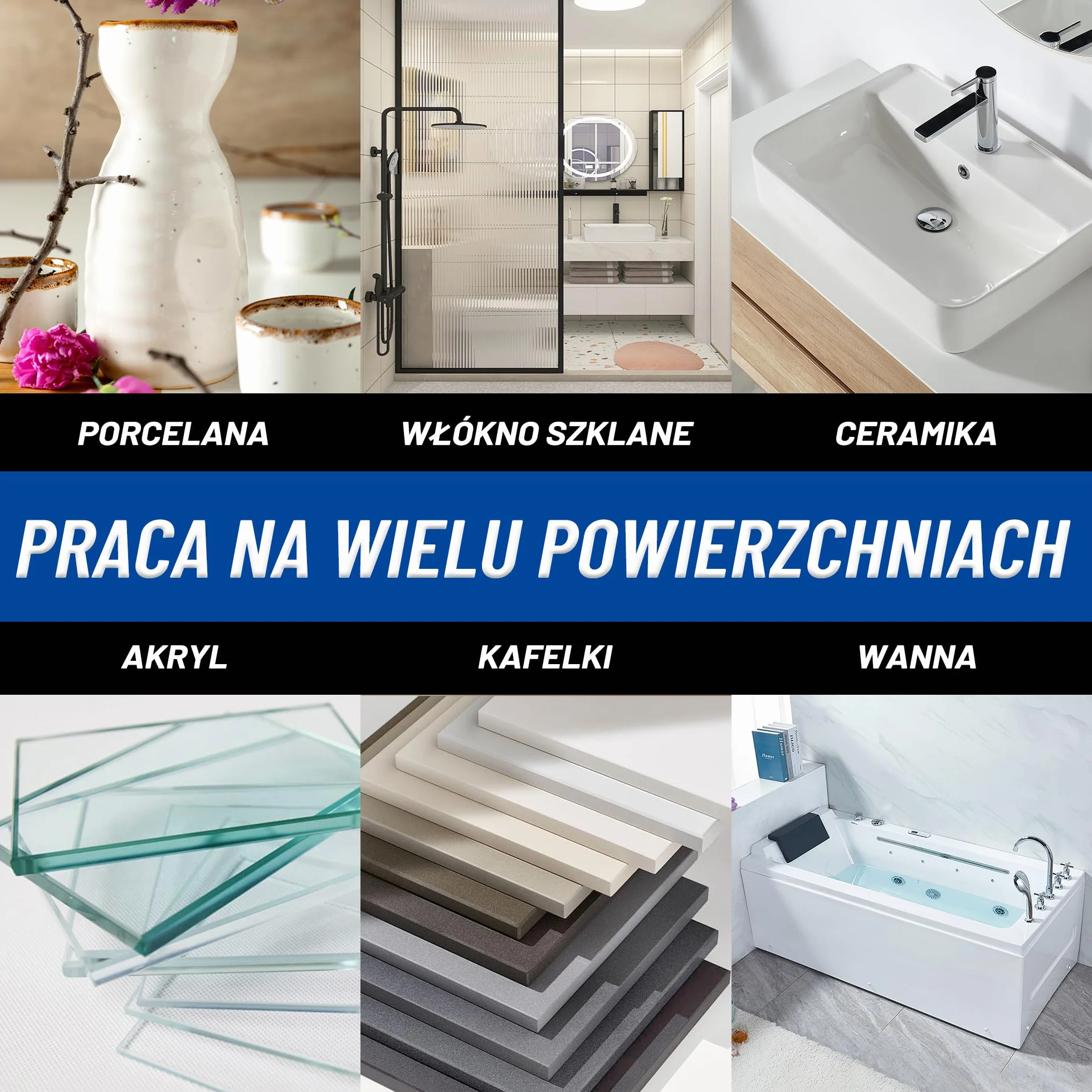 Zestaw naprawczy do wanien, zestaw naprawczy do płytek, akryl, ceramika, emalia, kuchnia, łazienka, naprawa odprysków, pęknięć, zadrapań, dziur rdzy na porcelanowej umywalce, wannie, toalecie
