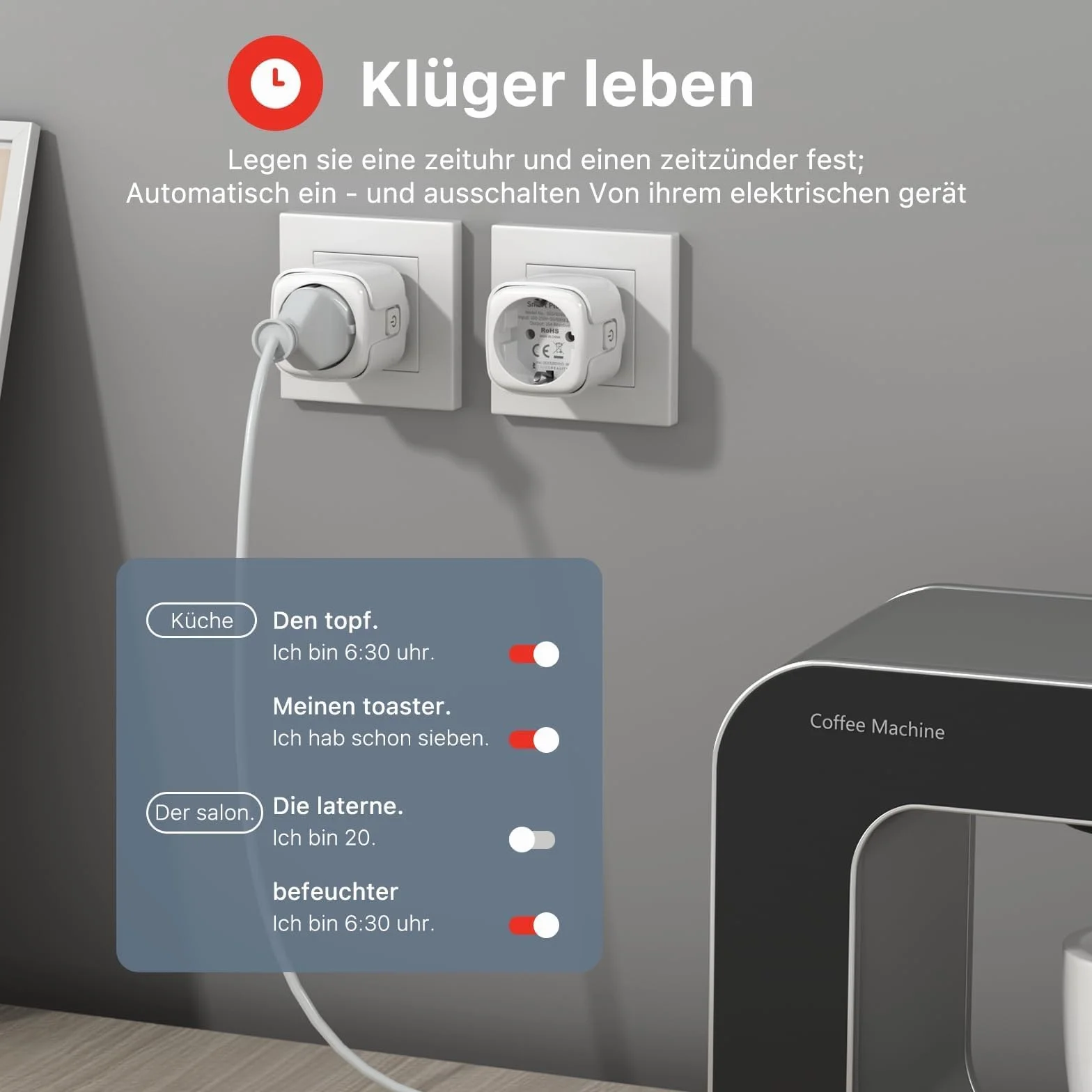 THIRDREALITY Zigbee Smart Plug Power Consumption, 4 Piece (Type F), 16A, Zigbee Repeater, with Home Assistant, Homey, Compatible with SmartThings, Alexa, Hubitat
