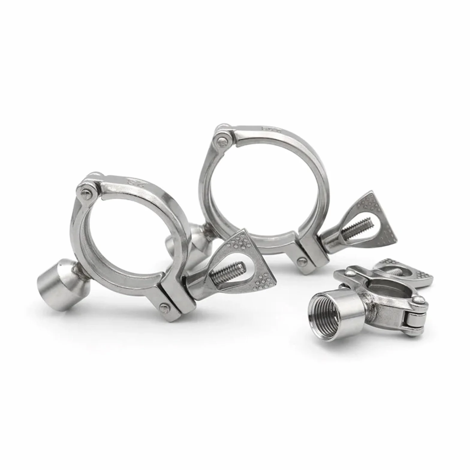 LIUCH Uchwyt do rur zaciski zaciskowe wspornik rurowy wieszak wspornik ze stali nierdzewnej 304 1/2 "męski gwint żeński OD19 25 38 51 63 76 102mm(Male,Pipe OD 127mm)