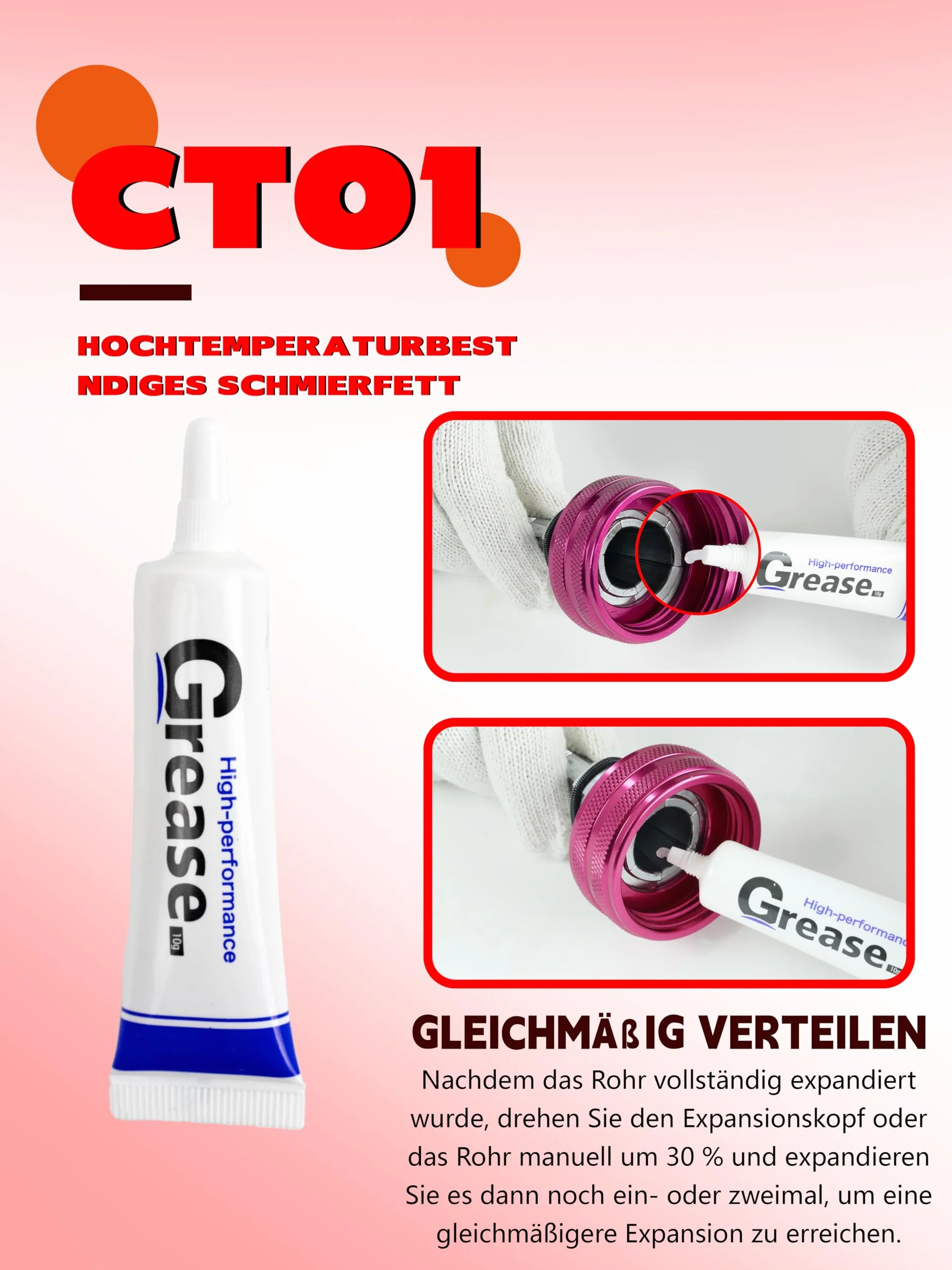 pex Pex-A zestaw narzędzi rozszerzających do 32 mm, przecinak do rur