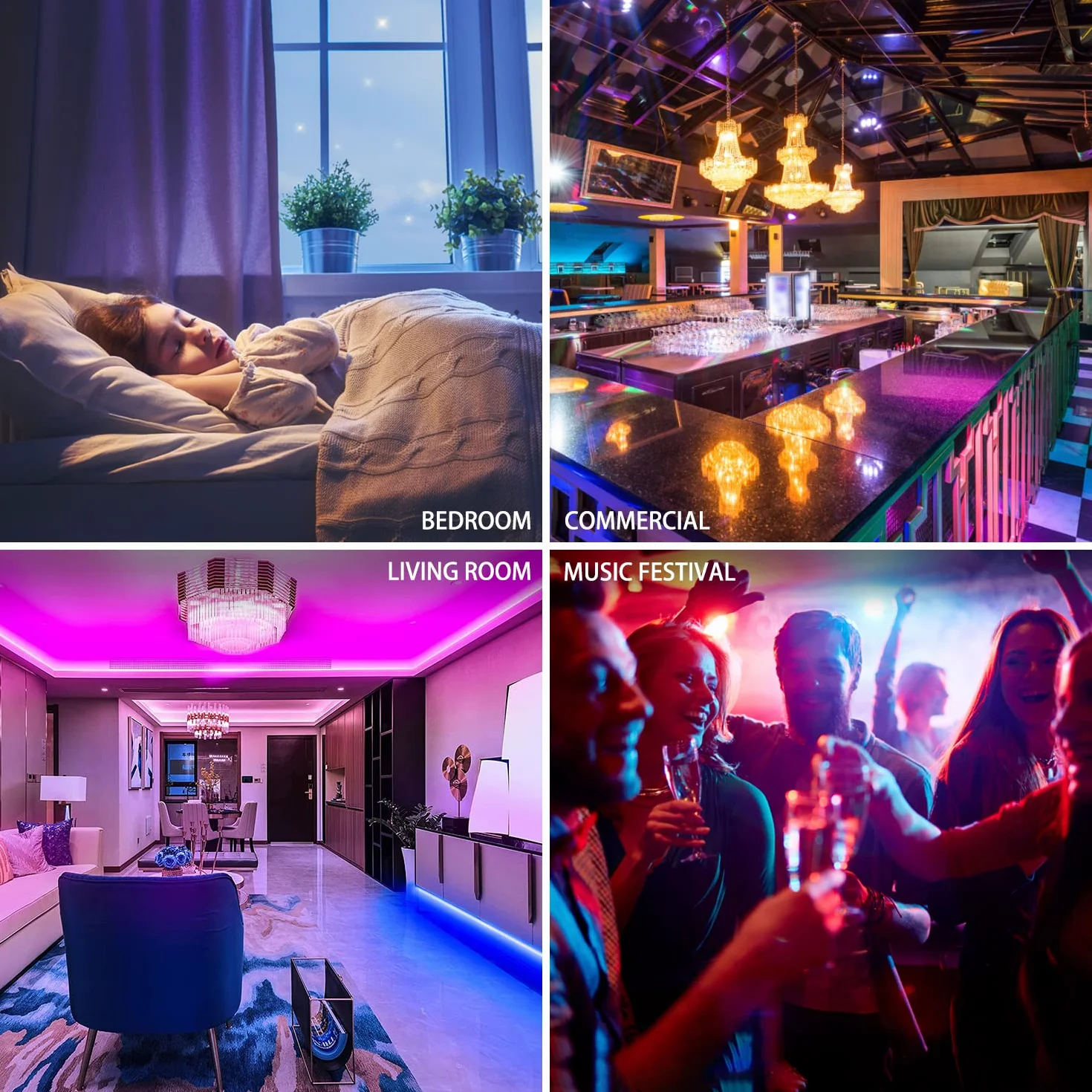 REYLAX Kolorowe żarówki LED RGBW Żarówka E27 10 W, ściemniane żarówki Edison Dual Memory 12 kolorów żarówek LED, bezprzewodowy pilot zdalnego sterowania w zestawie, do domu baru KTV Party