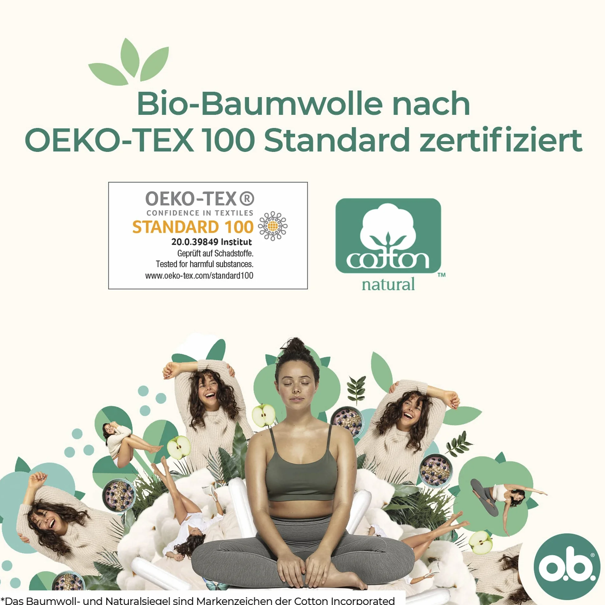 o.b. Organic Super ekologiczne tampony bawełna organiczna 16 sztuk