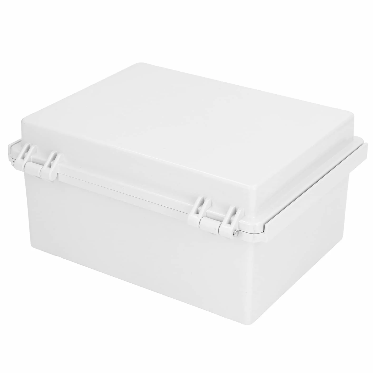 Skrzynka Przyłączeniowa ABS IP67 Wodoodporna, Pyłoszczelna Skrzynka Elektroniczna z Płytą Montażową i Wspornikami ściennymi do Wewnątrz na Zewnątrz 220x170x110mm