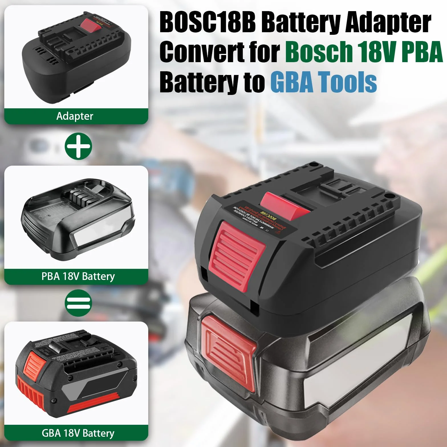 Adapter akumulatora Bosch 18 V TPDL BOSC18B do elektronarzędzi GBA