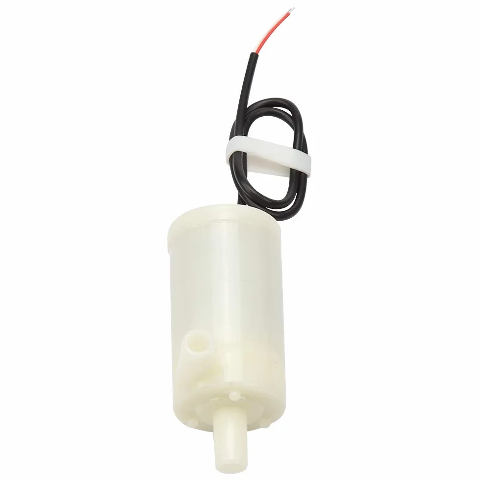 Pozioma Pompa Zatapialna - DC 3V/5V/6V Ziemnowodna Pompa Zanurzeniowa, Mała Pompa Zanurzeniowa do Stawu Fontannowego, Wylot 5mm, Podnoszenie 40-110cm, Przepływ 80-120L/h