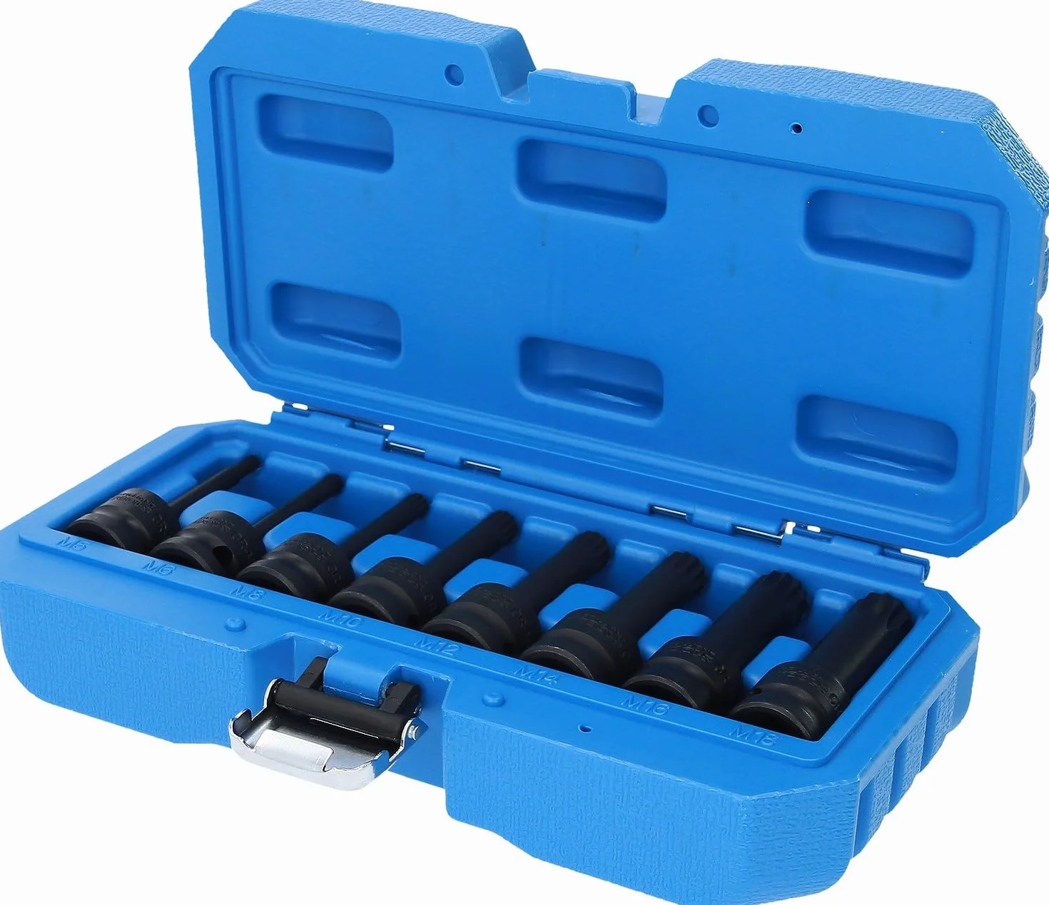BRILLIANT TOOLS BT022605 1/2" zestaw nasadek nasadowych Kraft-Bit, XZN, 8-TLG, M5-M18 [Powered by KS Tools]