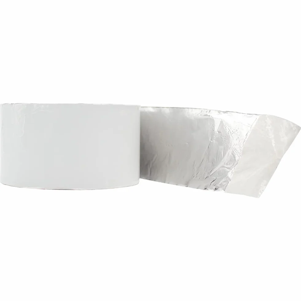 100 m rolka taśmy aluminiowej – czyste aluminium (Gerband 705) — szerokość 50 mm grubości 0,065 mm