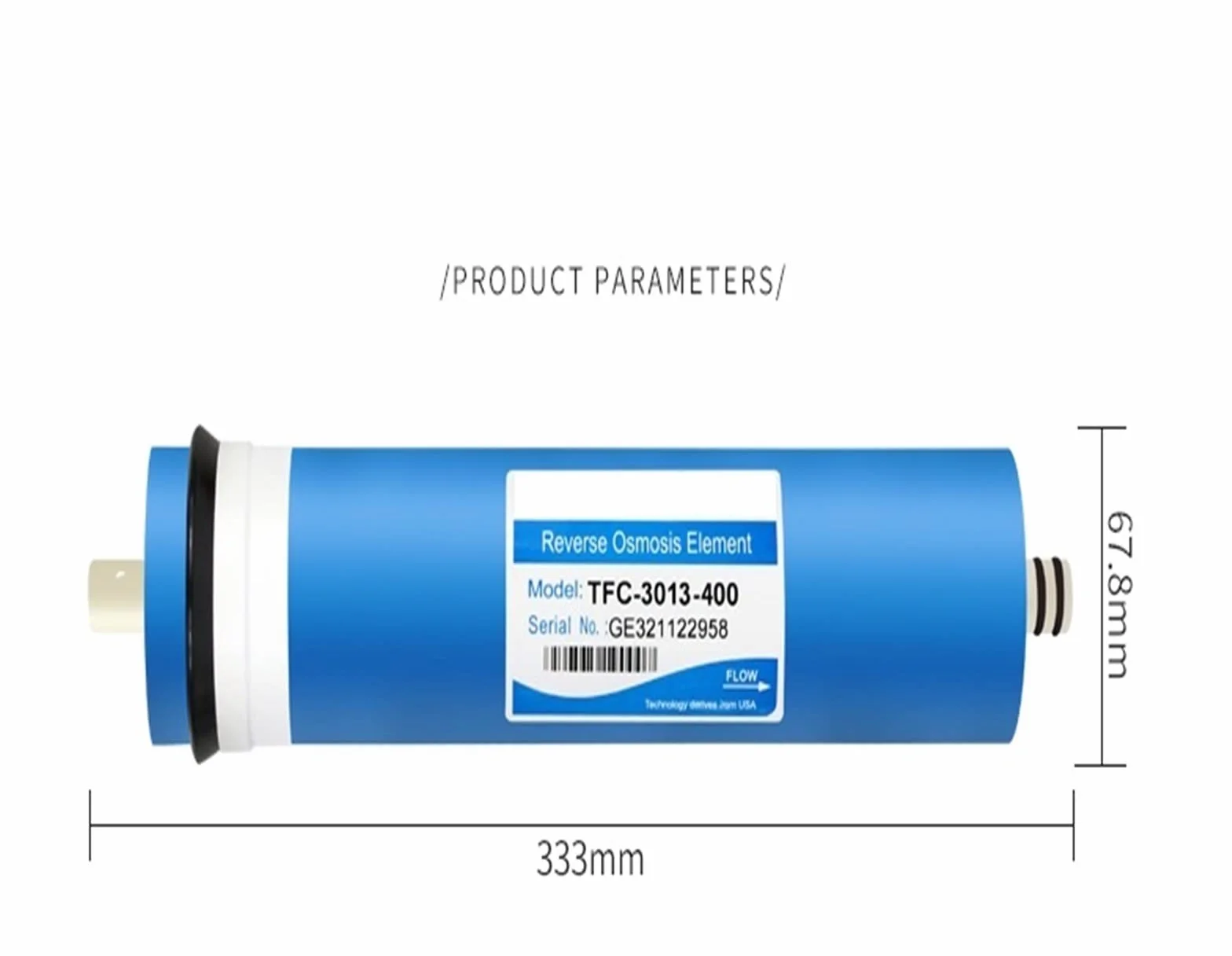 Filtr Wody, 2 sztuk 400 Gpd filtr odwróconej osmozy membrana odwróconej osmozy HID 3013-400 membrana RO filtry do wody wkłady Ro filtr systemowy