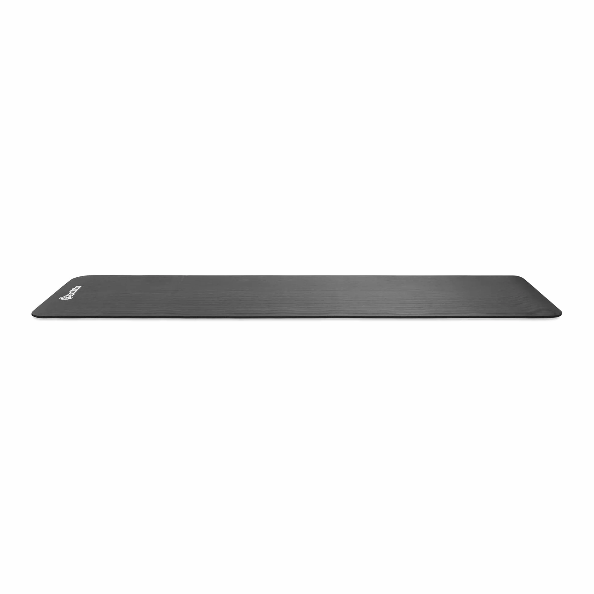 HyperMotion Mata do Ćwiczeń Fitness i Jogi NBR 183x61x0,8 cm Czarna, Antypoślizgowa, 8 mm, z Paskiem do Ćwiczeń i Przenoszenia, do Jogi, Pilatesu i Stretchingu