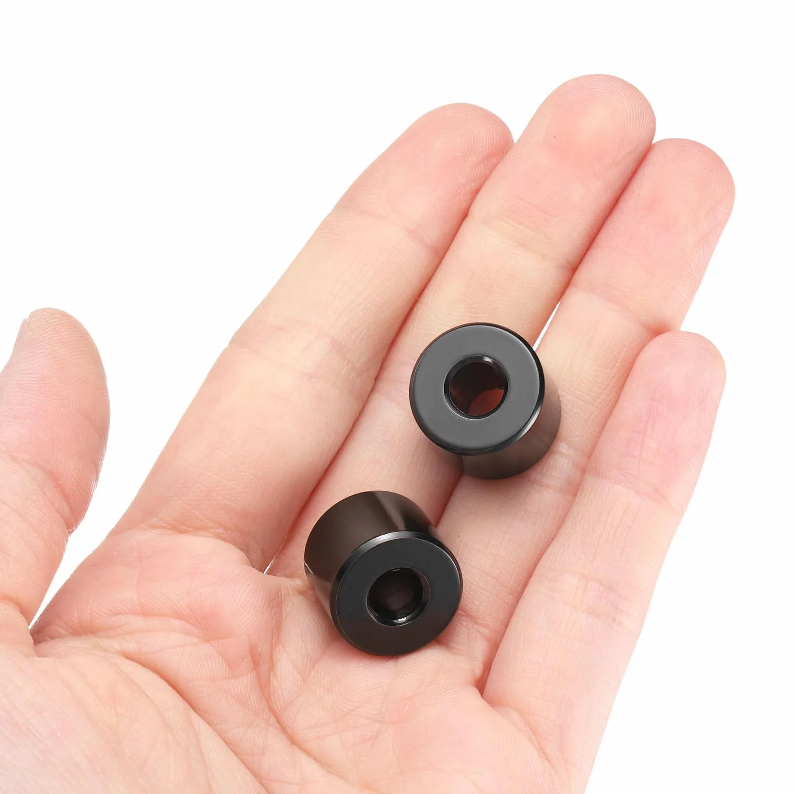QUARKZMAN 10 sztuk wsporników dystansowych ze stali nierdzewnej 1/4" otwór x średnica zewnętrzna 1/2" x długość tulejki śrubowej 1/2", gładka powierzchnia, okrągłe, metalowe wsporniki dystansowe do
