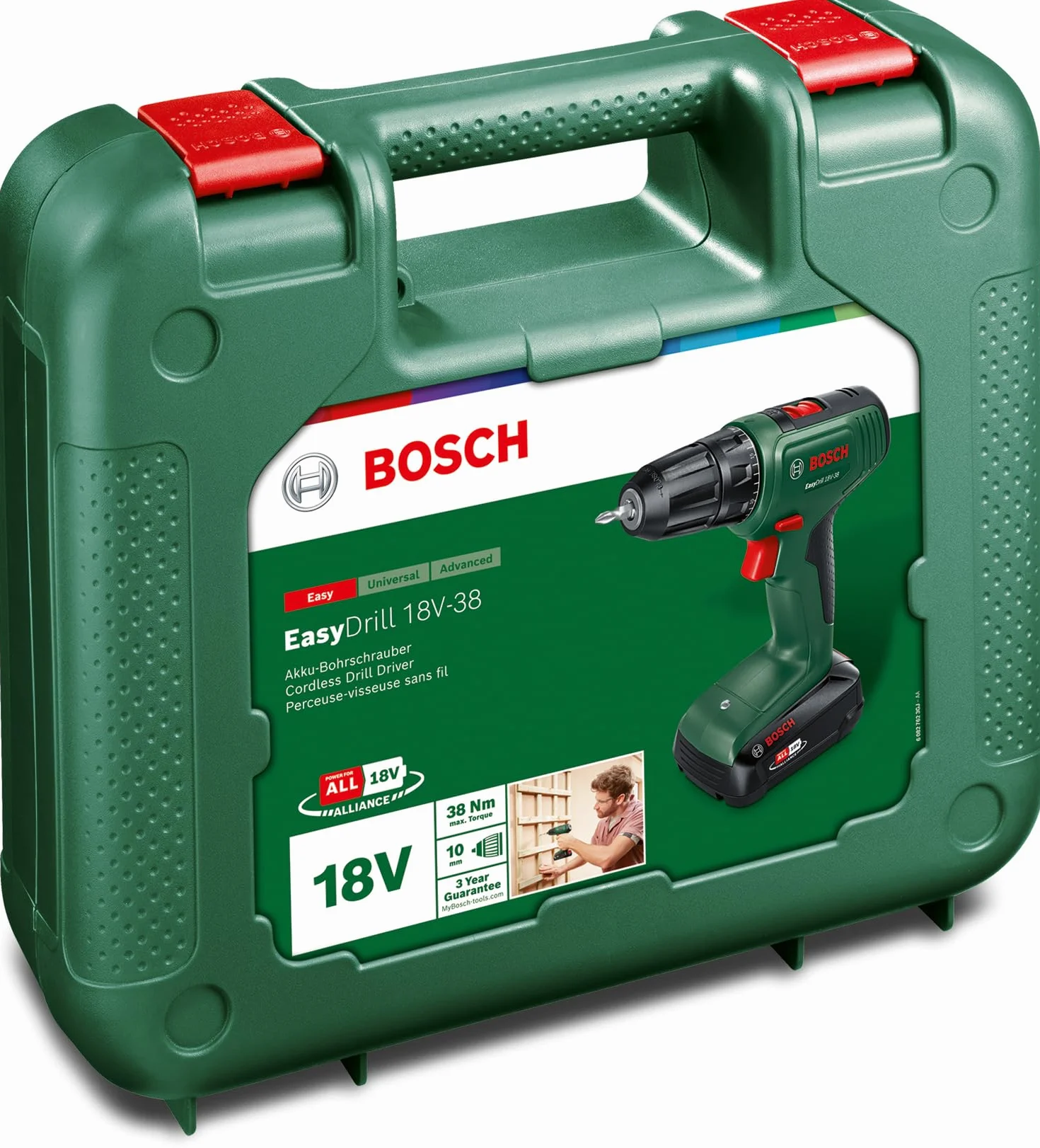 Bosch Wiertarka akumulatorowa EasyDrill 18V-38 18V 2,5 Ah
