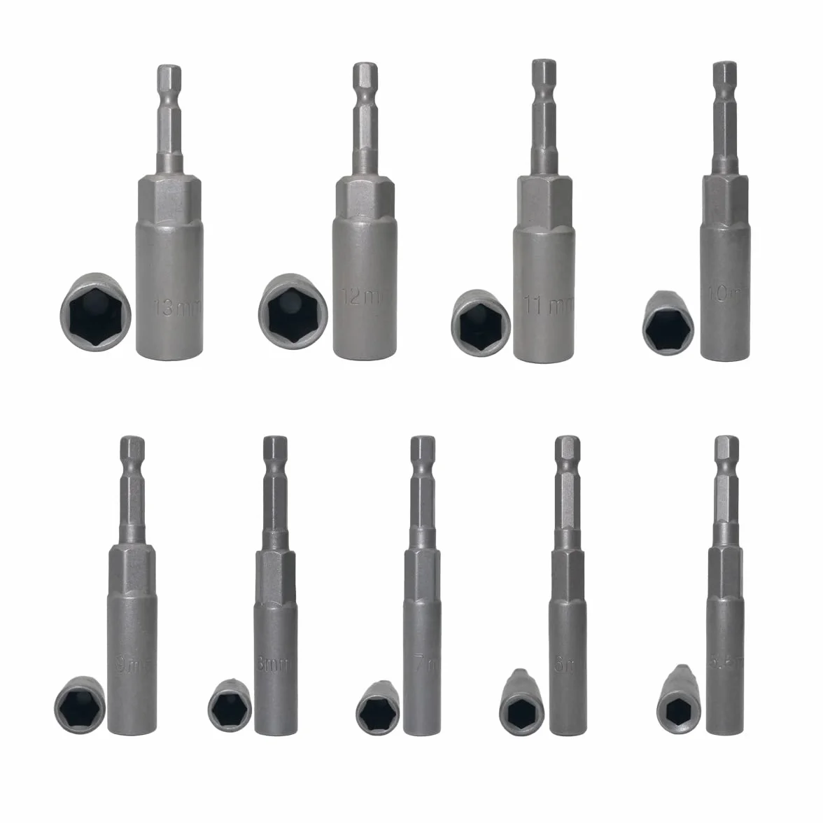 15 szt. Hex Shank Pogłębiony Klucz Nasadowy Nut Driver Power Screw Wiertła Zestaw narzędzi 5,5 mm ~ 19 mm