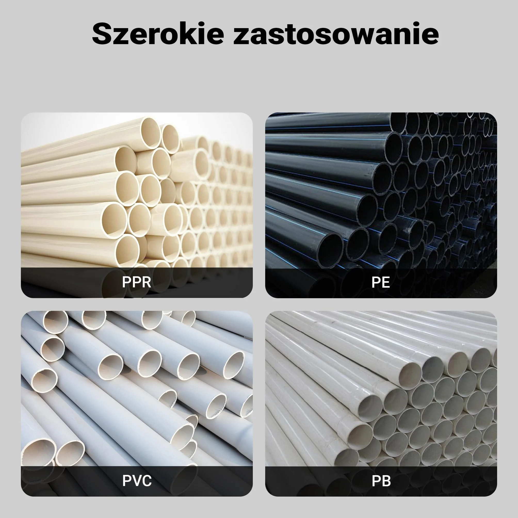 Wiltec Zgrzewarka do rur PE o mocy 2000 W do spawania termoplastycznego, 7 grzałek 16-63 mm w metalowym kufrze, nagrzewa się do 300°C
