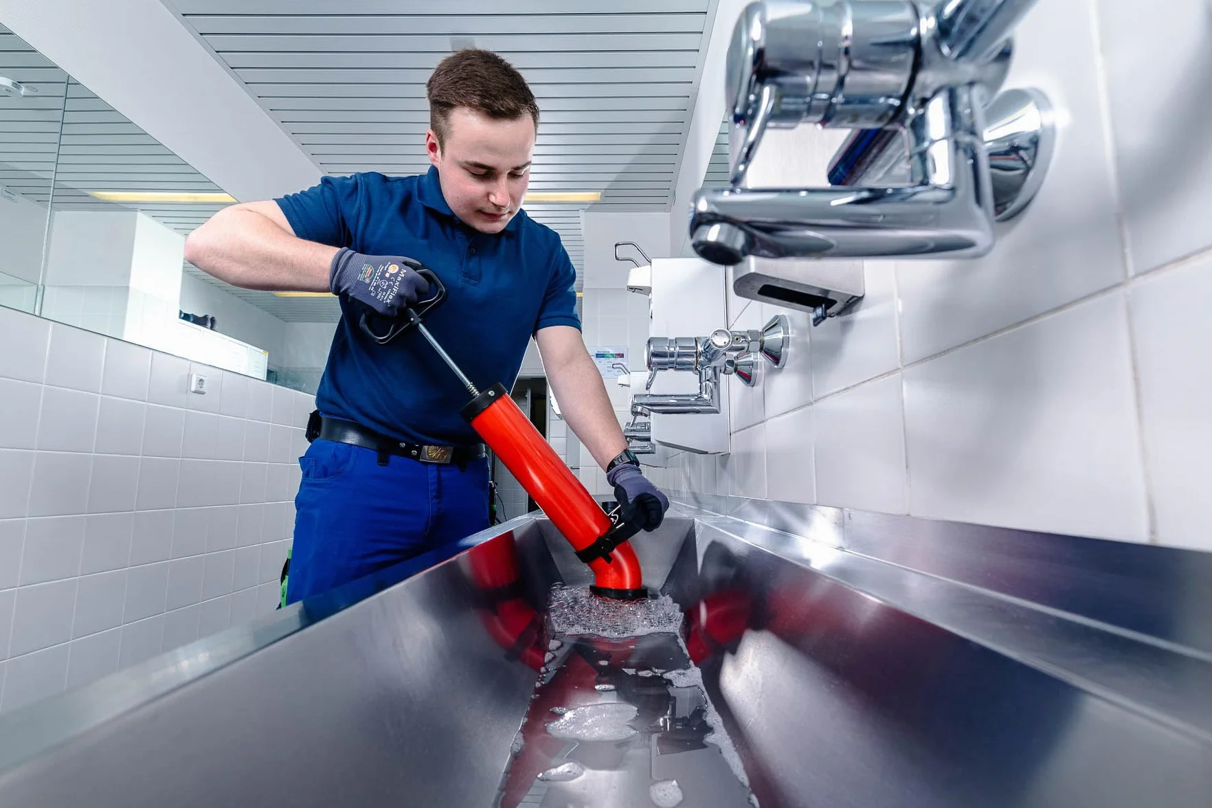 ROTHENBERGER 72070X ROPUMP SUPER PLUS, przepycharka z adapterami krótkim i długim