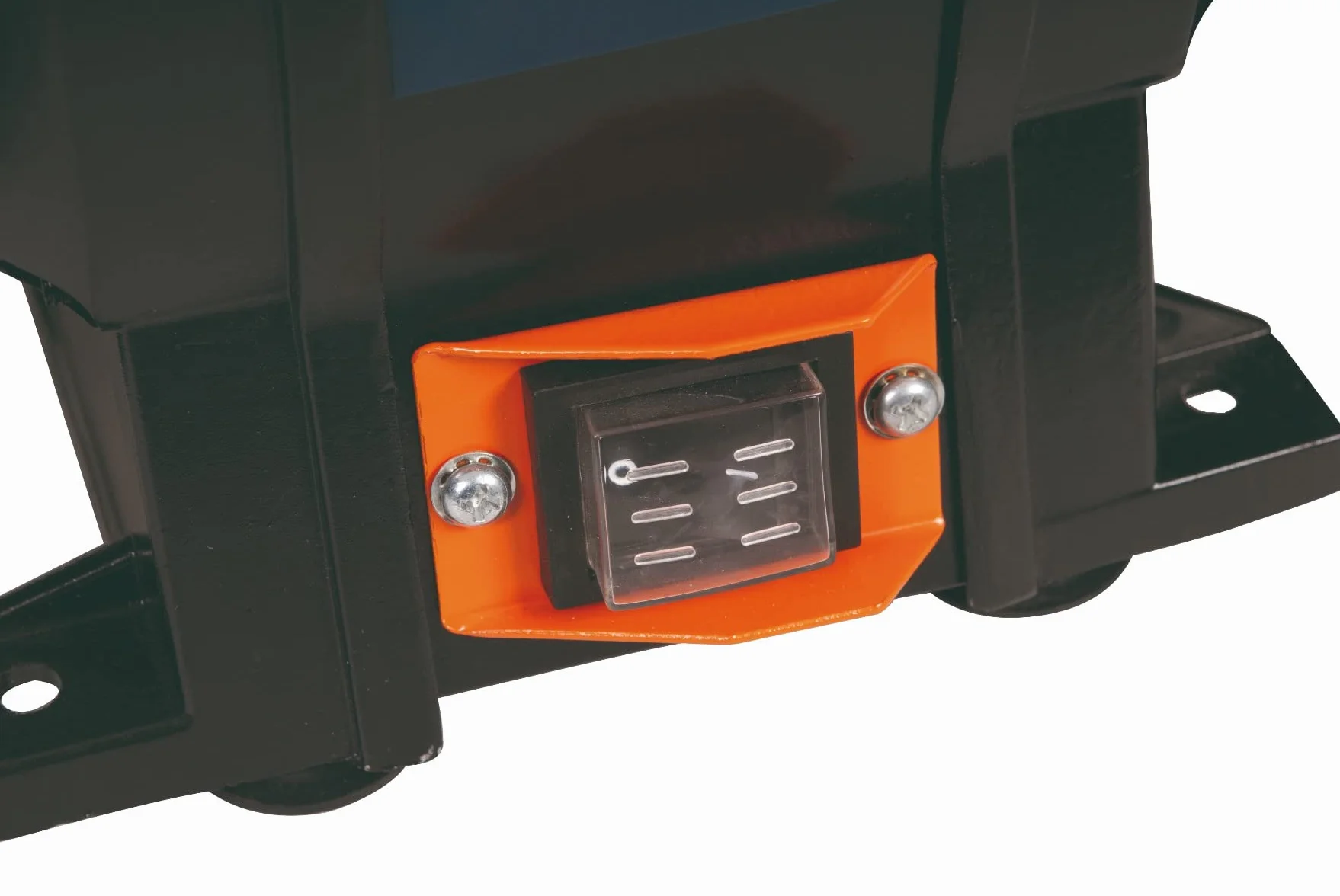 FERM BGM1020 podwójna szlifierka 250 W - 150 mm - wraz z kamieniami szlifierskimi P36 i P60, okulary ochronne i łapacz iskier, czarna