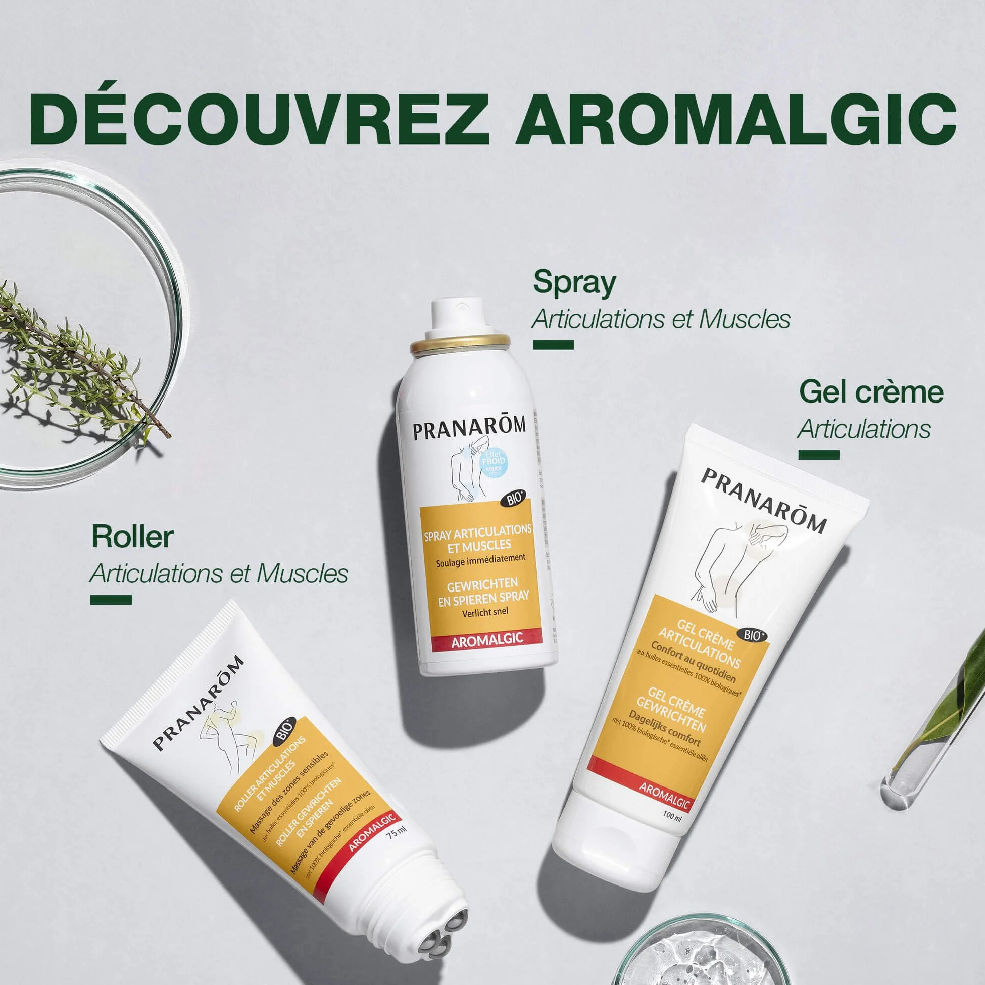 PRANAROM Aromalgic Spray Stawy i mięśnie 75 ml olejki eteryczne Bio HECT