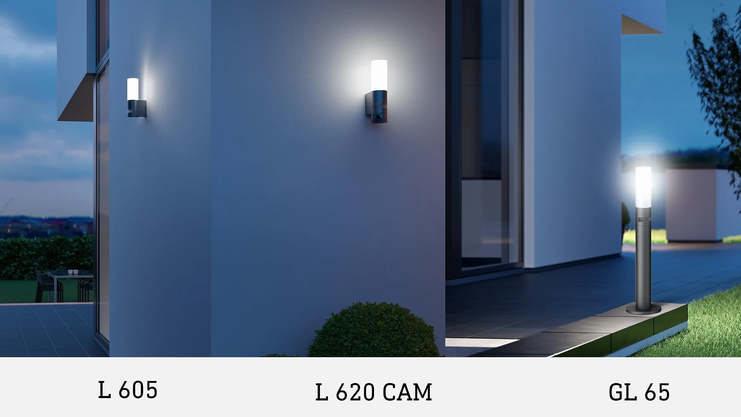 Steinel Oprawa zewnętrzna L 605 S, czujnik zewnętrzny LED, czujnik ruchu 180° o zasięgu 10 m, 11,3 W, 729 lm, aluminium