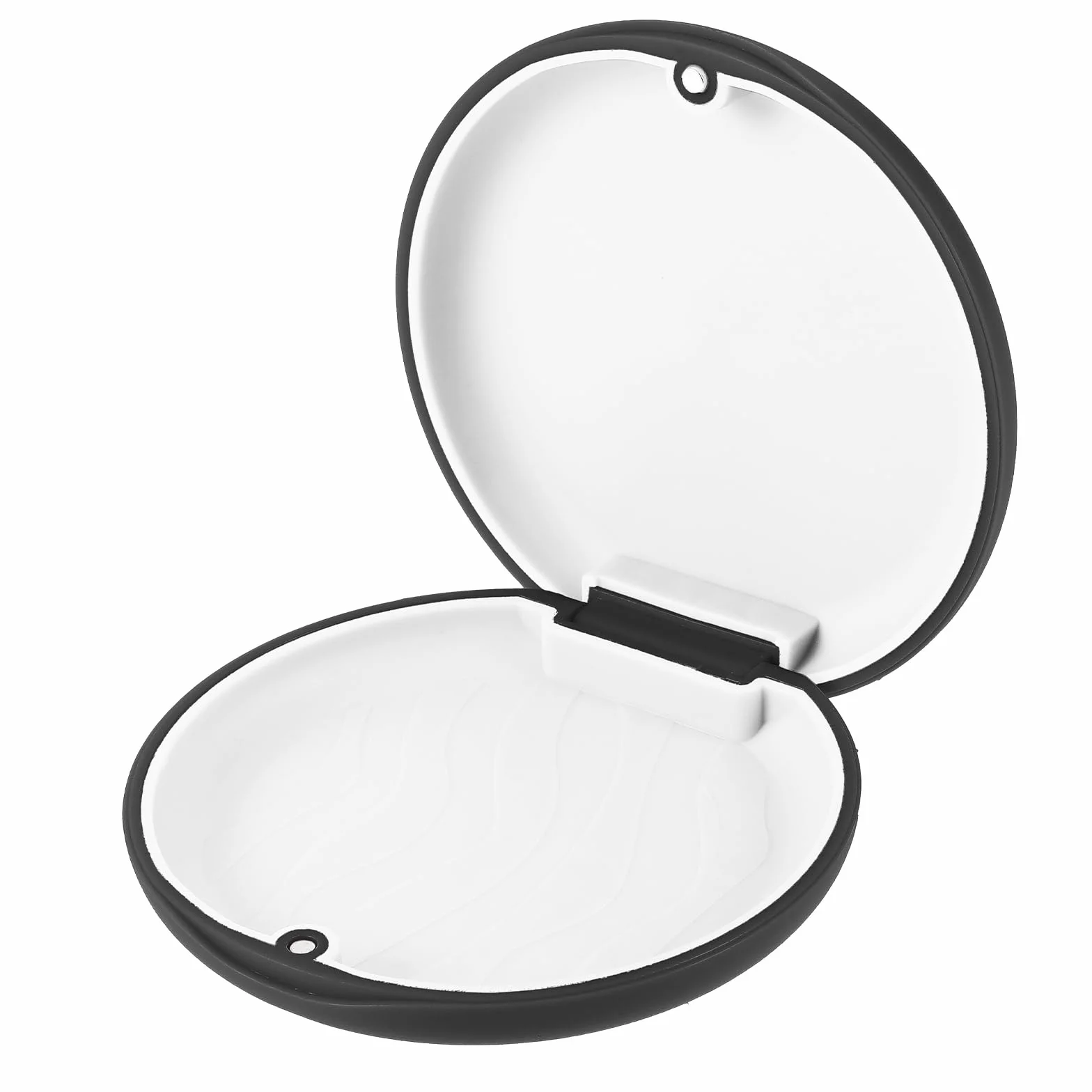 TIESOME Etui na uchwyty, magnetyczne zamknięcie, ortodontyczne pudełko, smukłe etui, osłona nocna, pojemnik (czarny)
