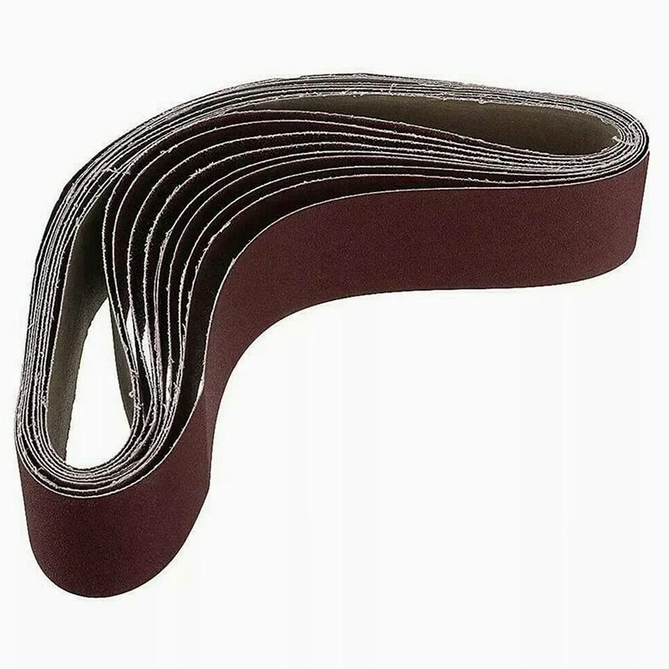 10 szt. Pas ścierny 50x686mm do szlifierki do metalu i drewna 40-1000 Grit Pasy ścierne Akcesoria do polerowania,Rolki papieru ściernego
