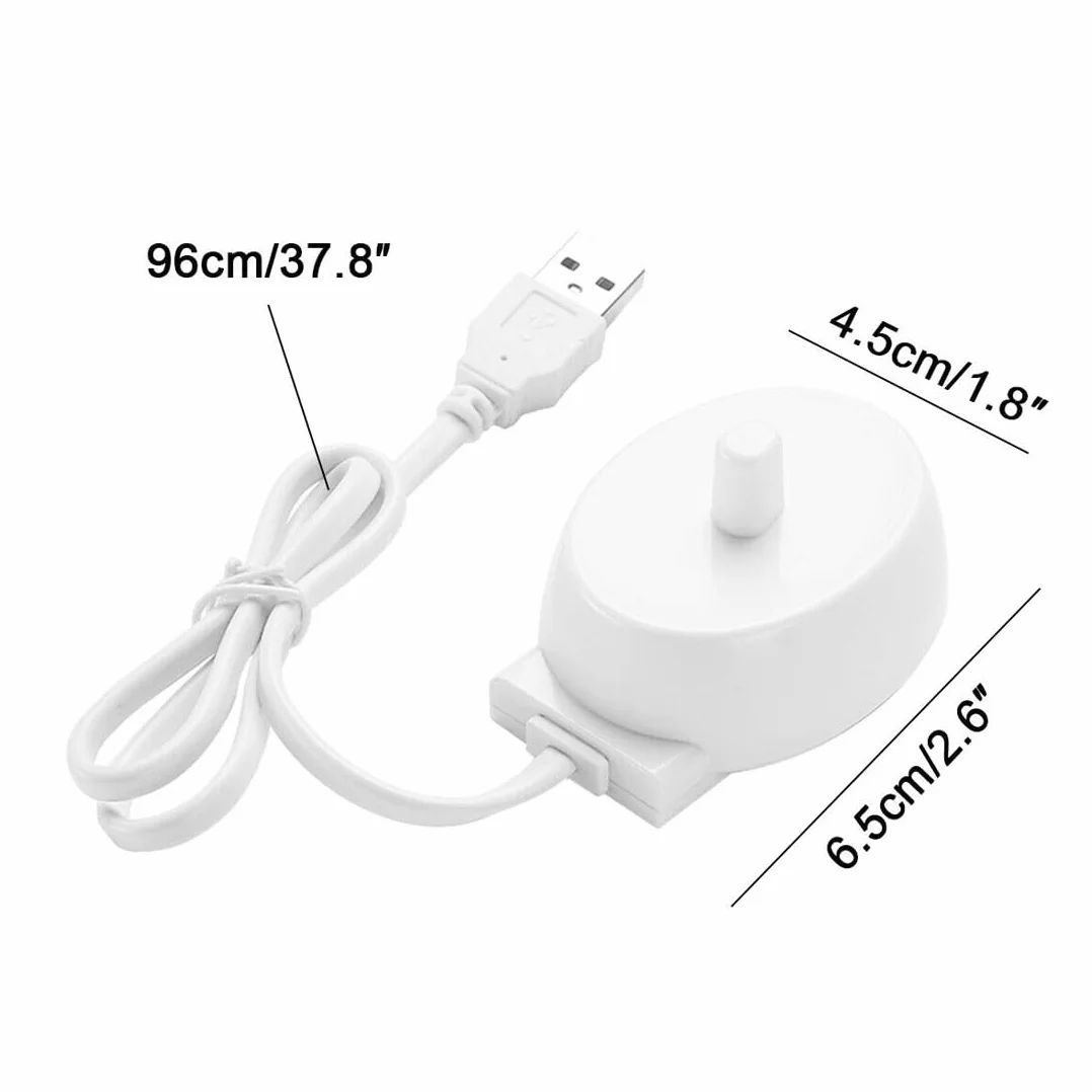 Elektryczna ładowarka do szczoteczek do zębów Braun Oral-B Series D12 D20 D16, adapter do szczoteczki do zębów, uniwersalna ładowarka z portem USB